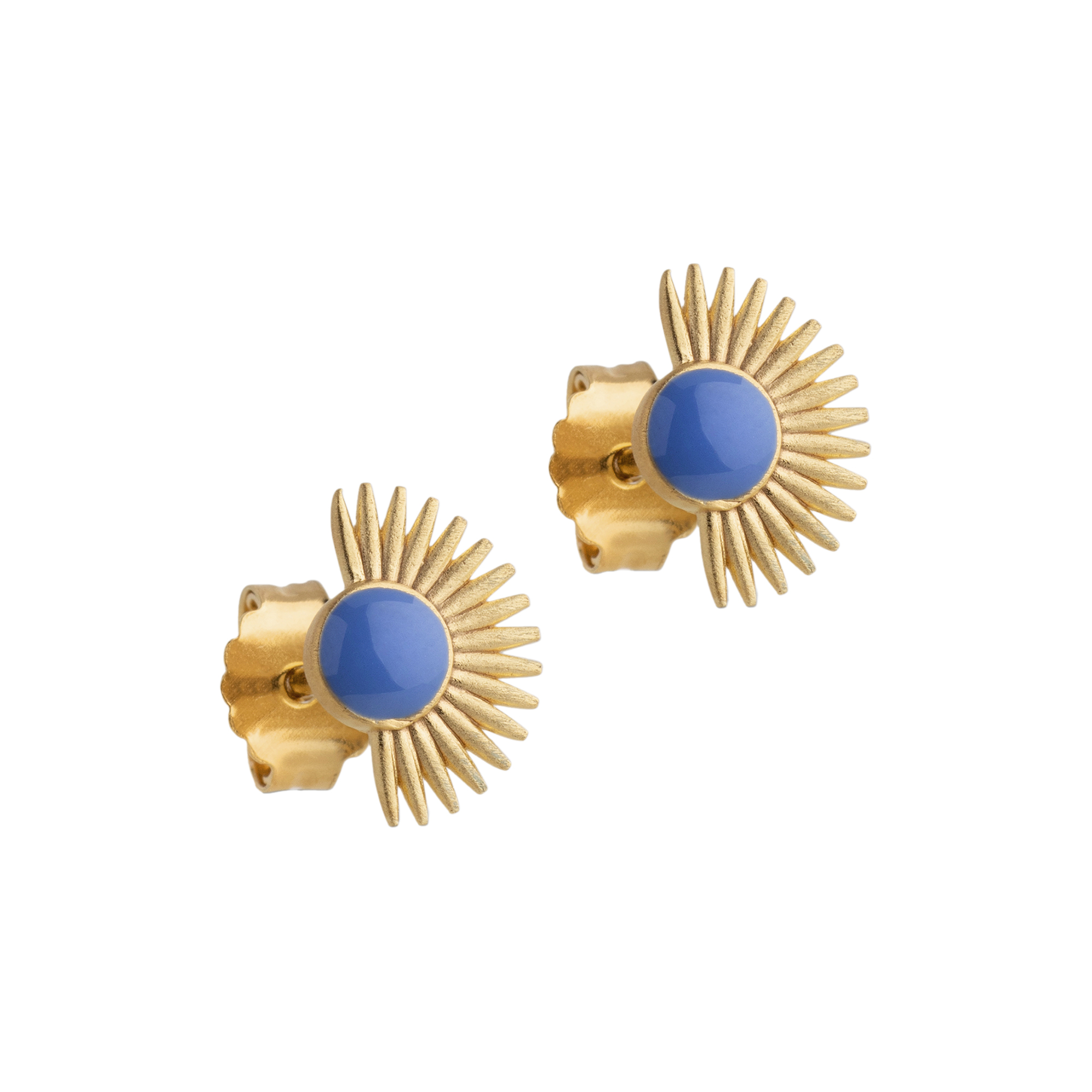 ENAMEL Copenhagen - Soleil ørestikker, cornflower