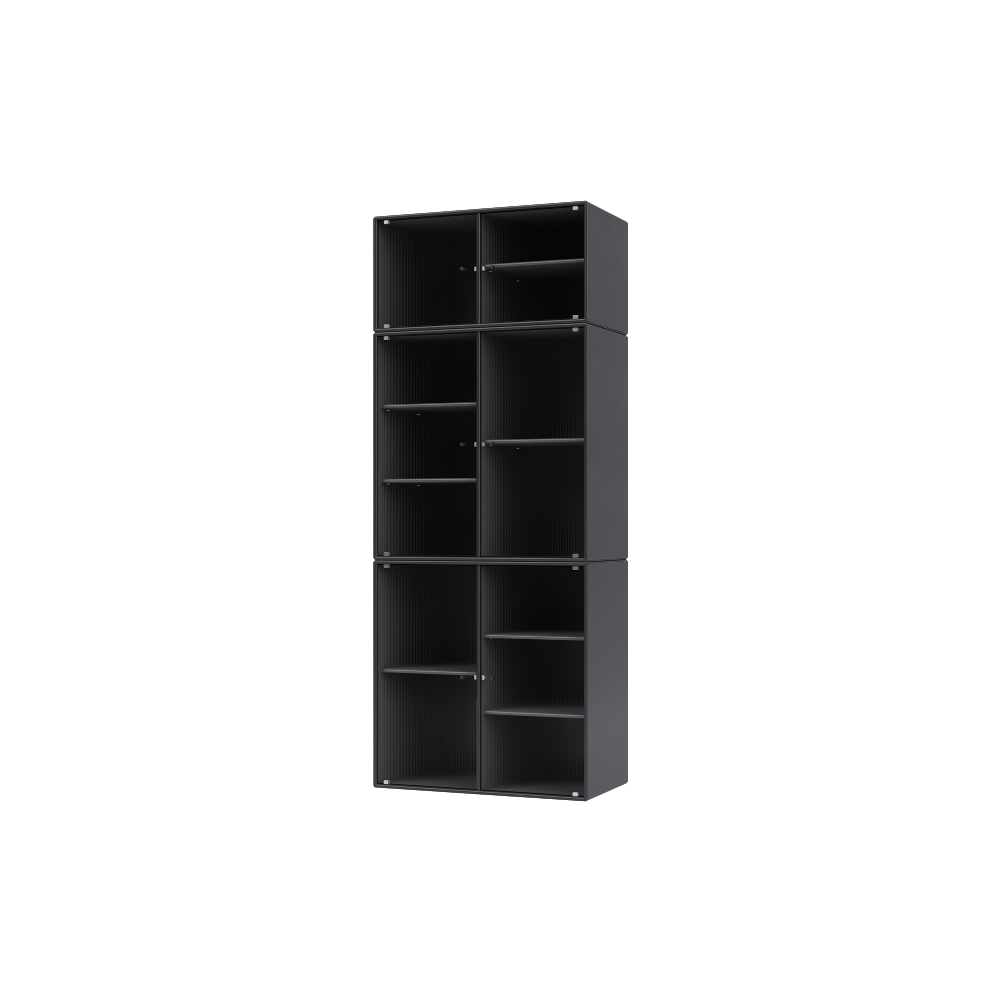 Montana Furniture - RIPPLE IV vitrineskab, 04 anthracite