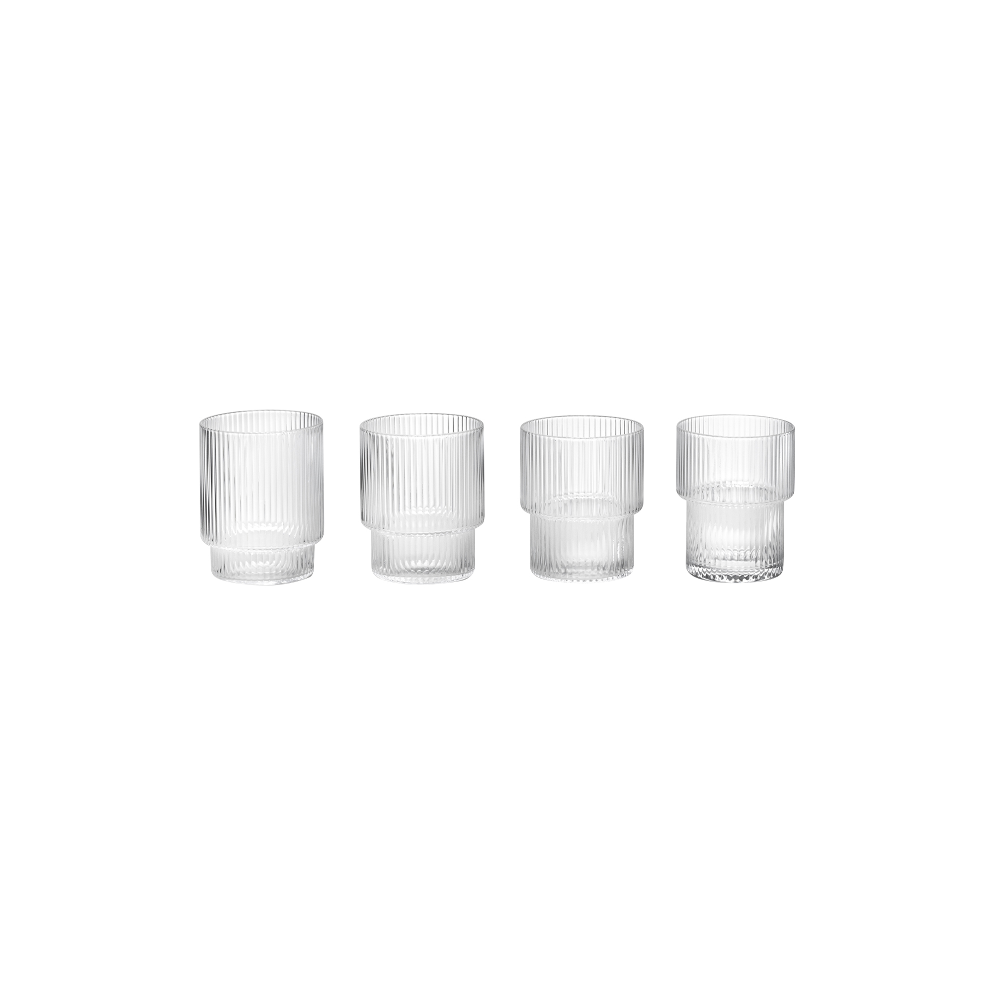 ferm LIVING - Ripple Glasses 4 pcs