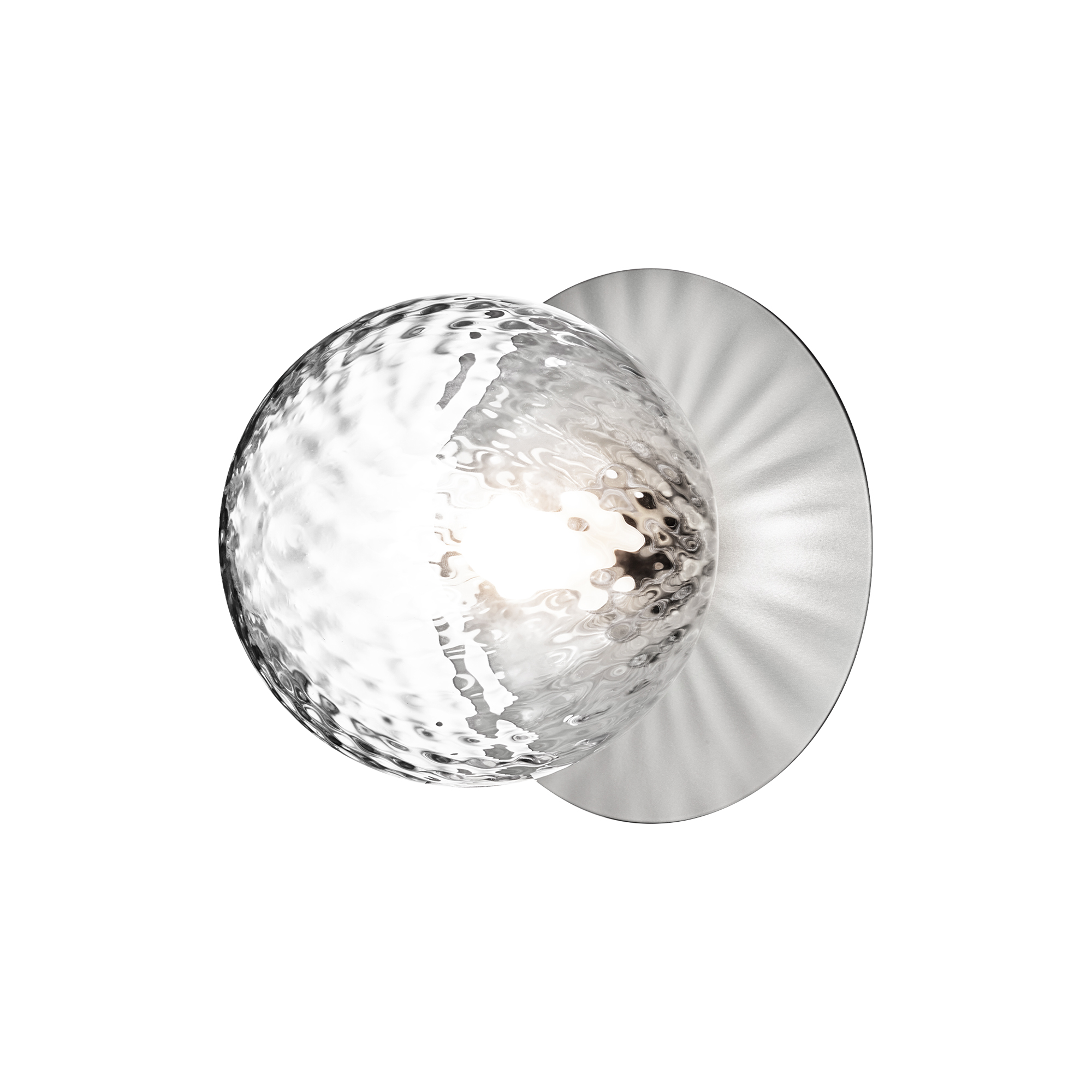 Nuura - Liila 1 Medium Wall Lamp, light silver/optic clear