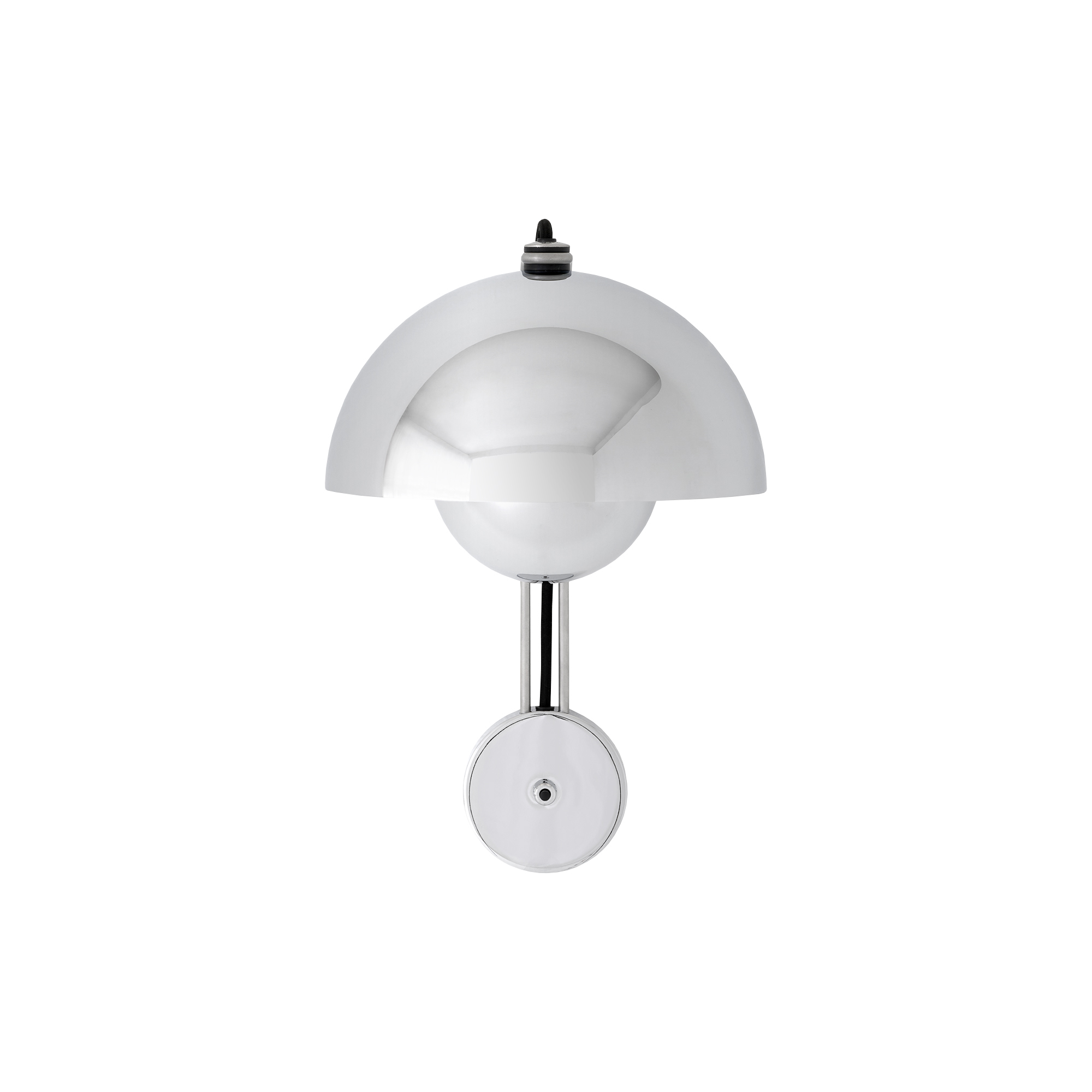 &Tradition - Flowerpot VP8 Wall Lamp, chrome-plated - H: 36 x Ø 23 cm.