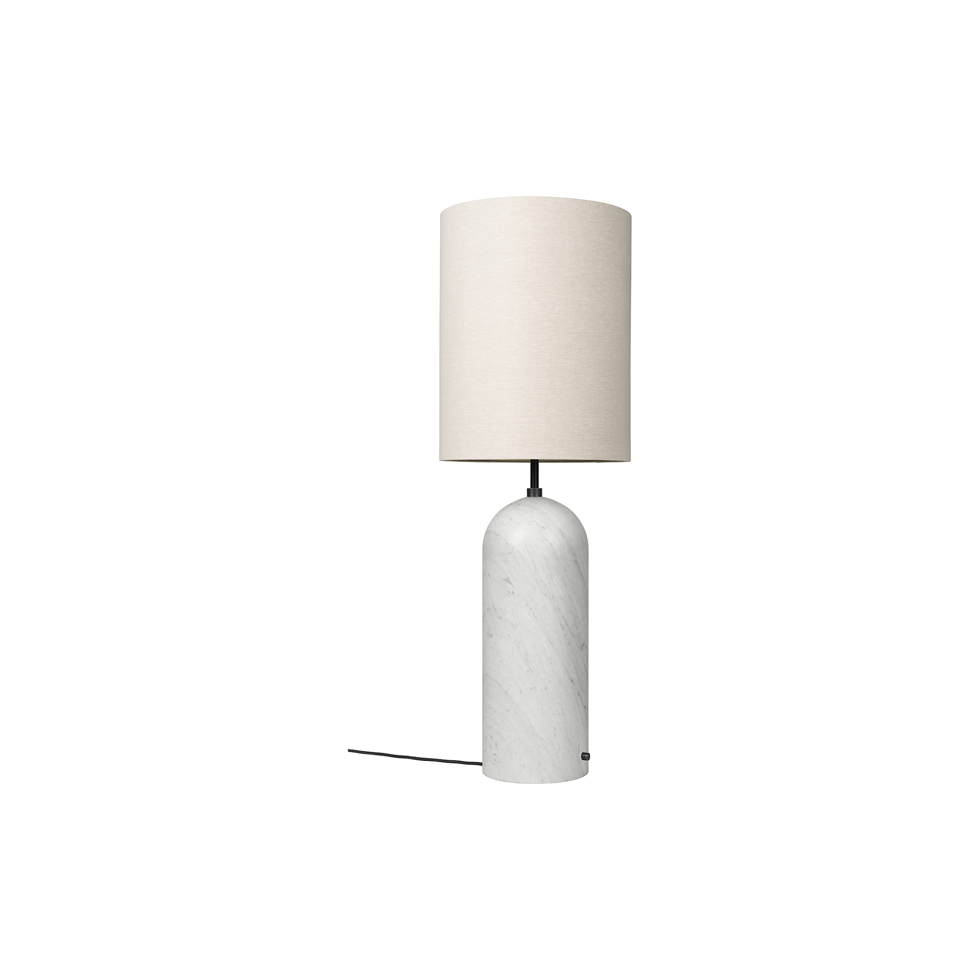 GUBI - Gravity XL Floor Lamp, white marble/canvas - High