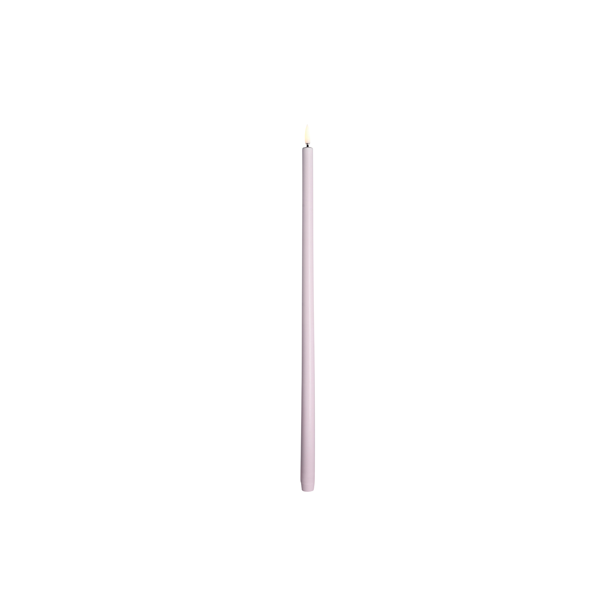 Uyuni Lighting - LED tall taper candle, light lavender - L55 cm