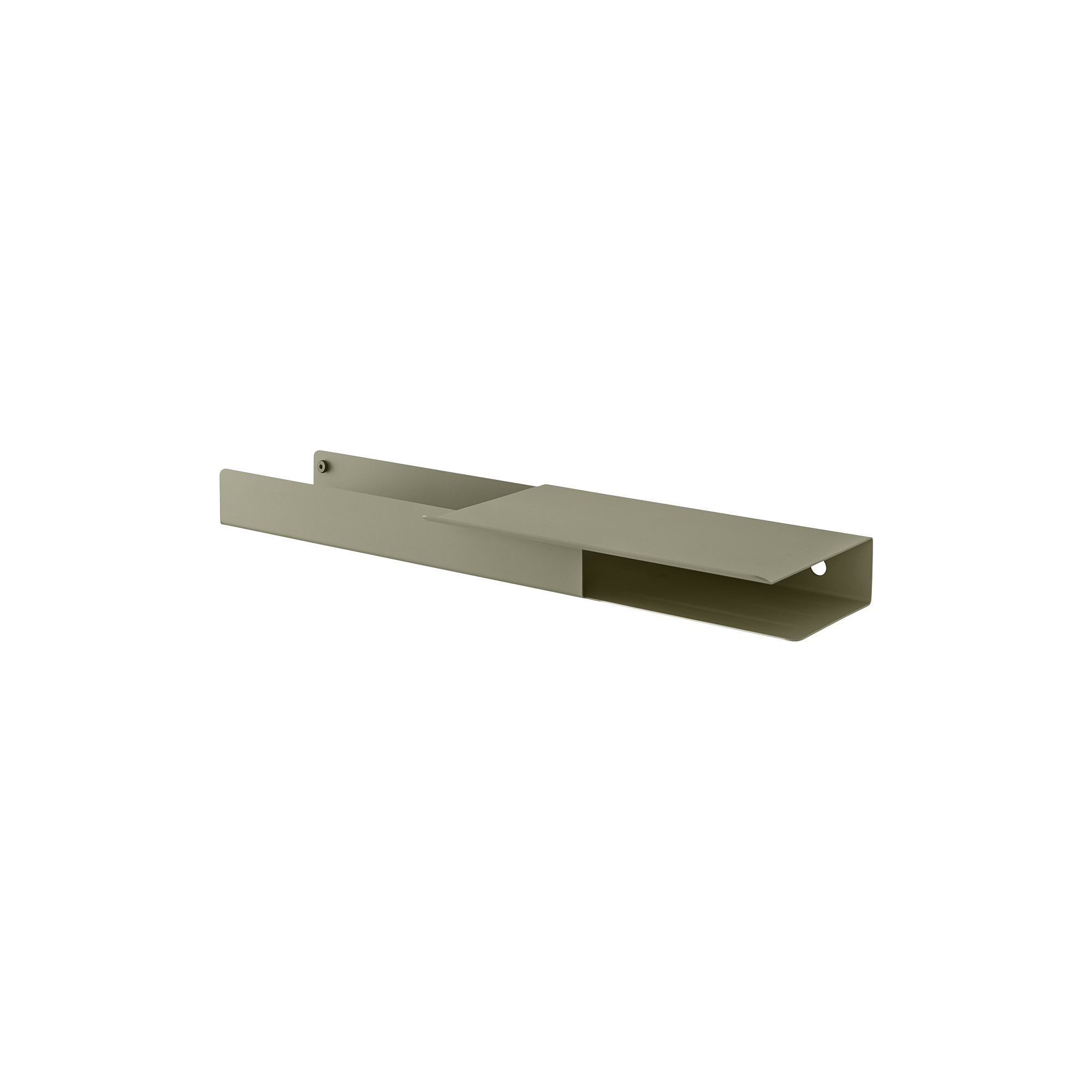 Muuto - Folded Shelves Platform, olive - 62x5.4 cm