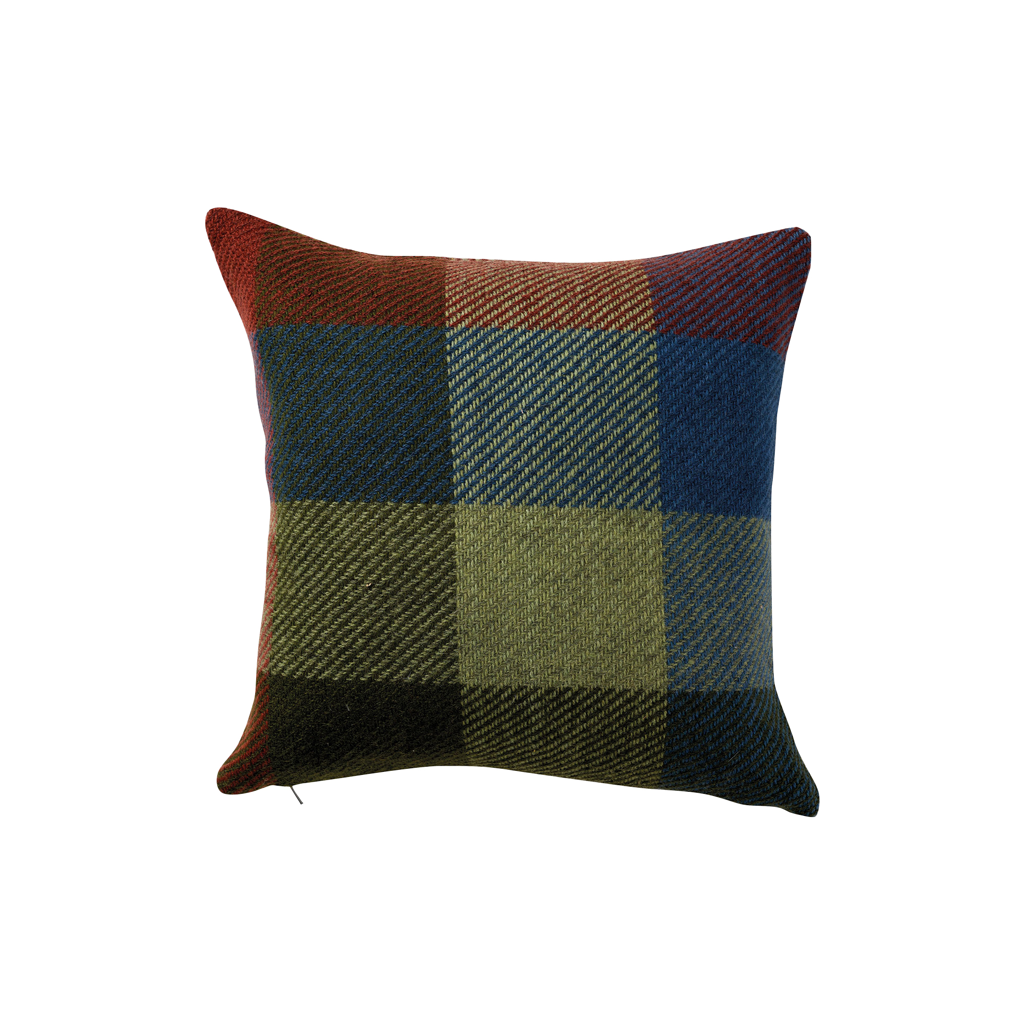 Klippan Yllefabrik - Gotland multi uld pude, multi green - 45x45 cm