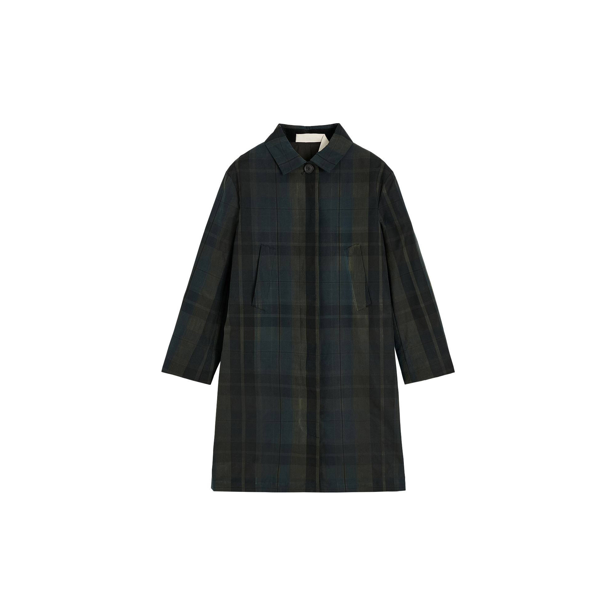 Aiayu - Noor Coat Check Oilskin Silkwax, foxleigh - Str. S