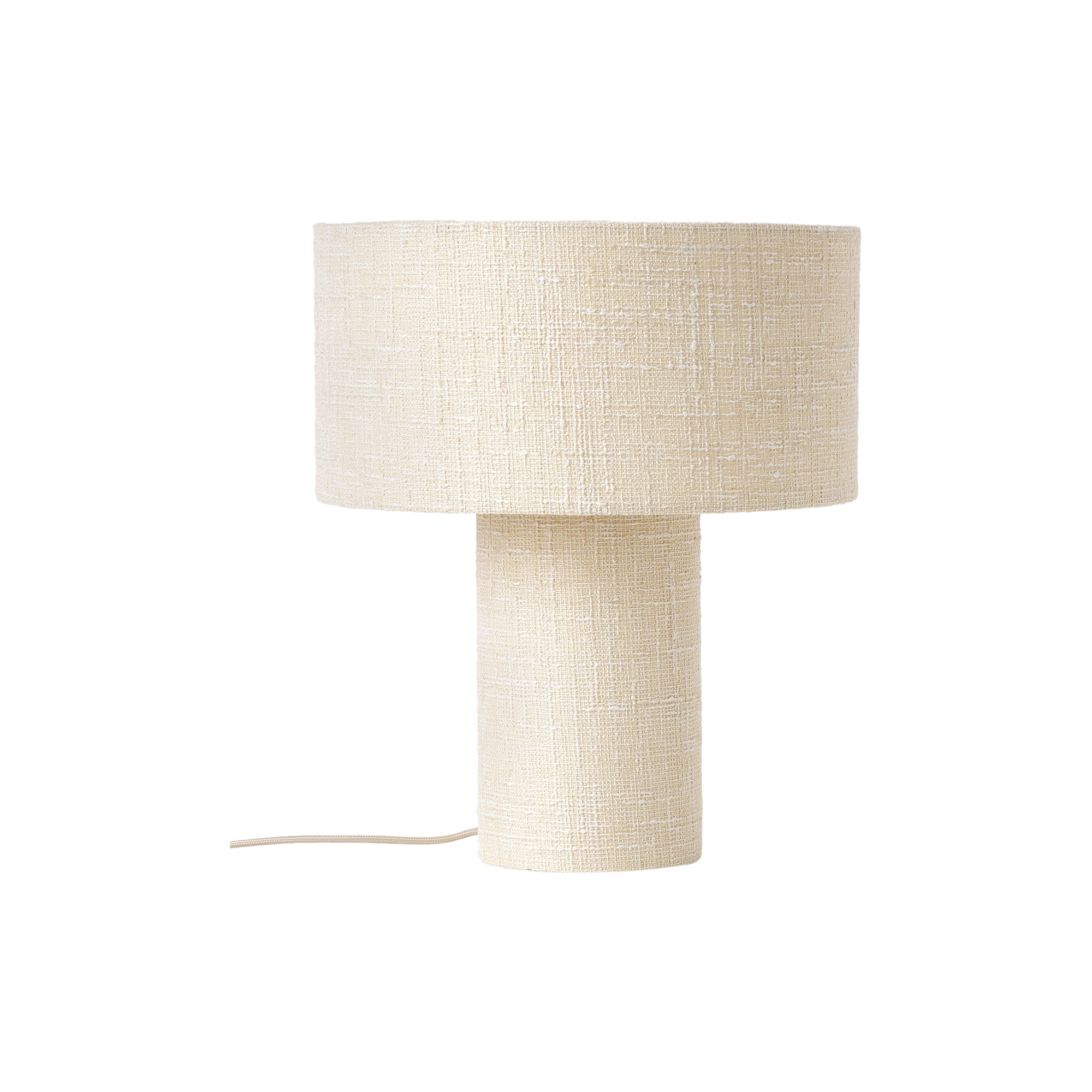 Westwing Collection - Ron Bouclé Table Lamp, bouclé cream