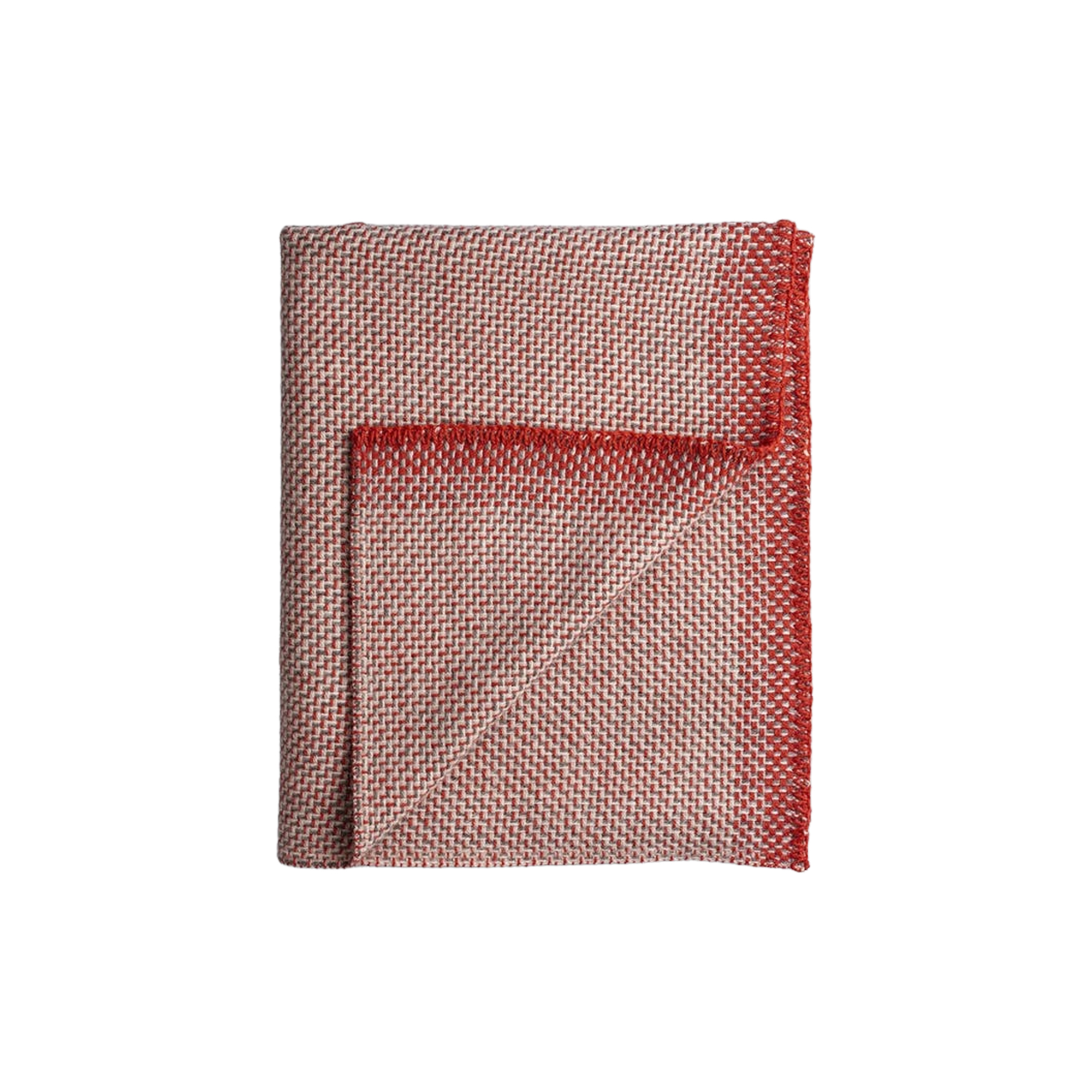 Røros Tweed - UNA Half Size Throw, light red