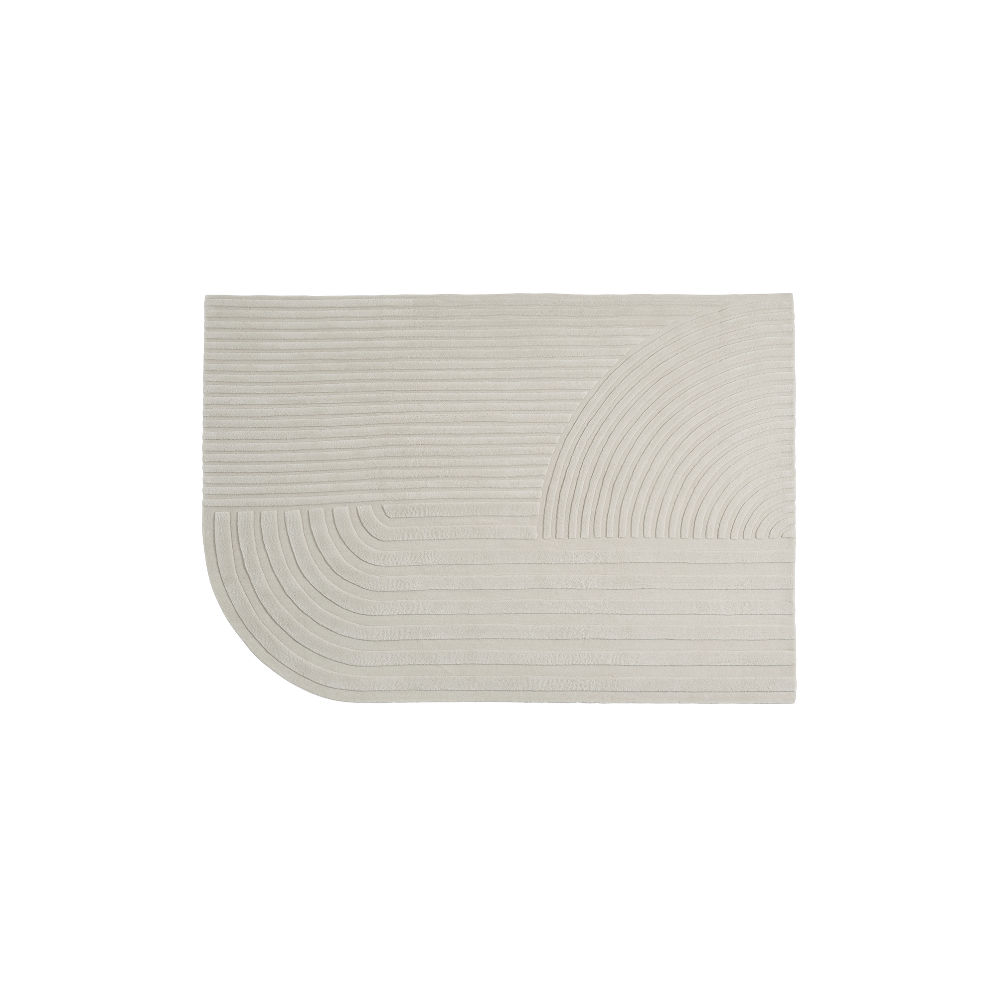 Muuto - Relevo Rug, off-white - 170x240 cm