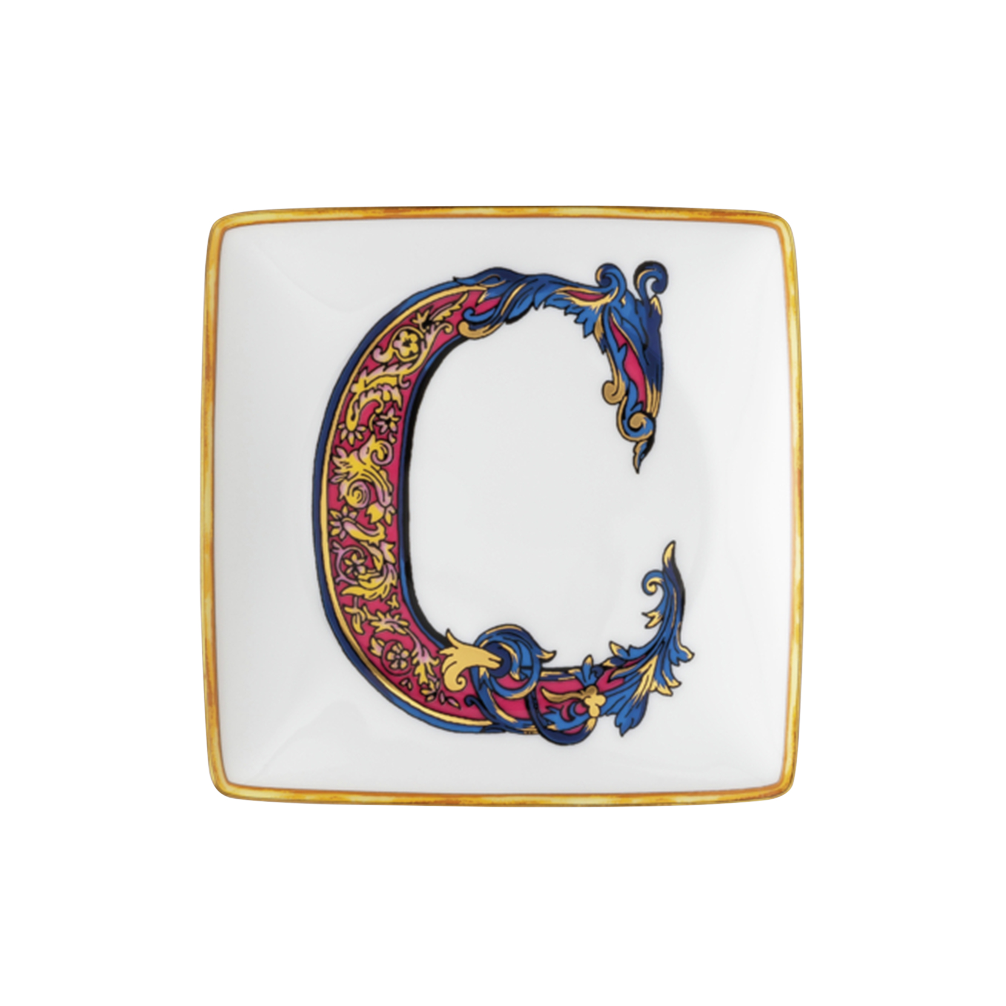 Rosenthal x Versace - Versace Alphabet Dish C, Alphabet Collection