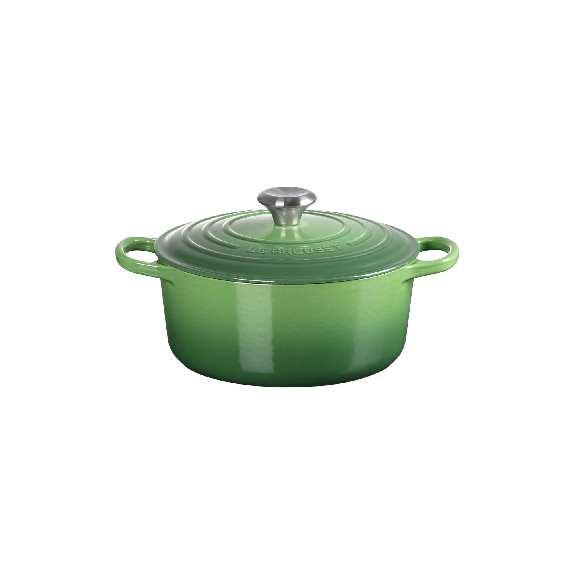Le Creuset - Signature rund støbejernsgryde Ø 24 cm, bamboo green - Ø24 cm