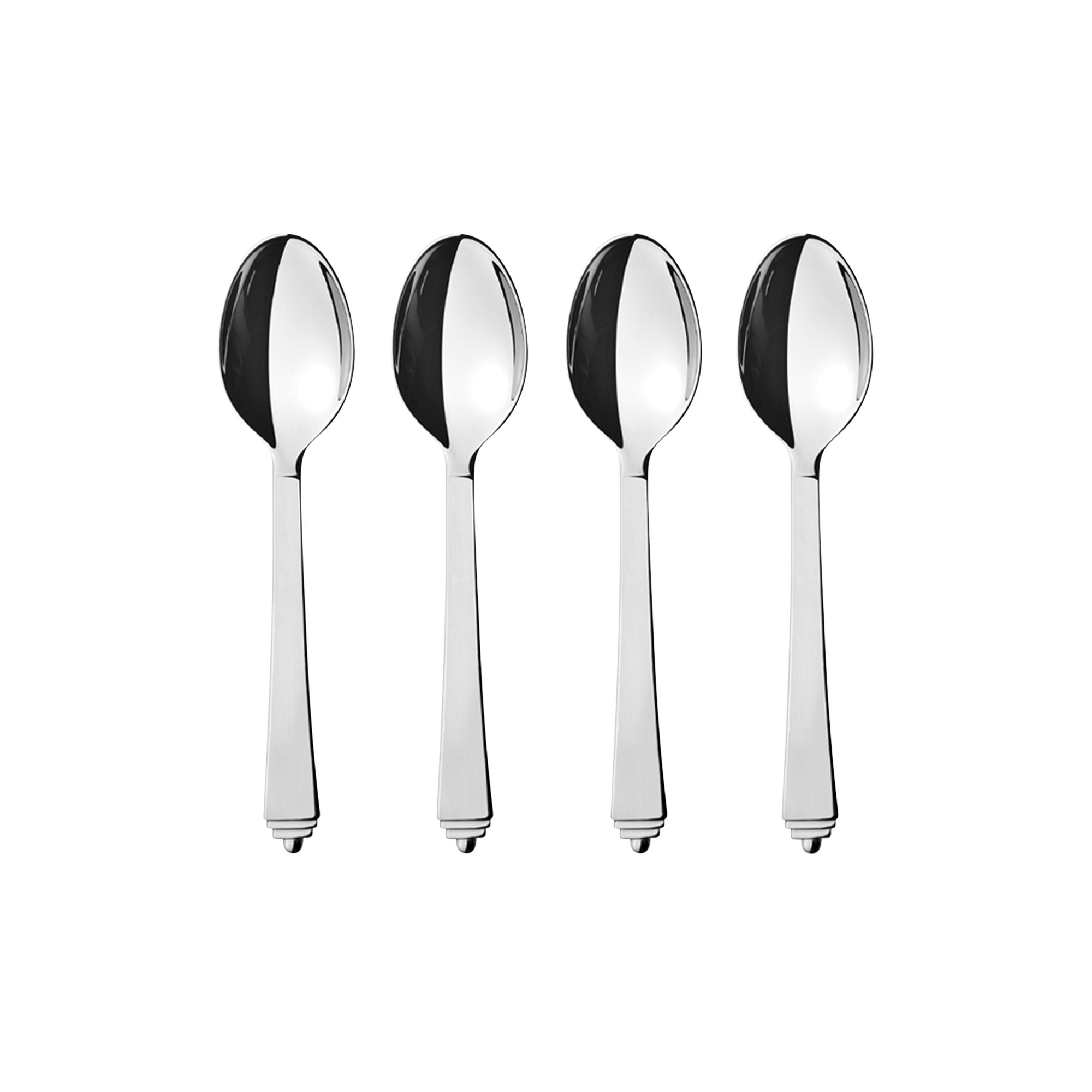 Georg Jensen - Pyramide teske stor 4 stk.