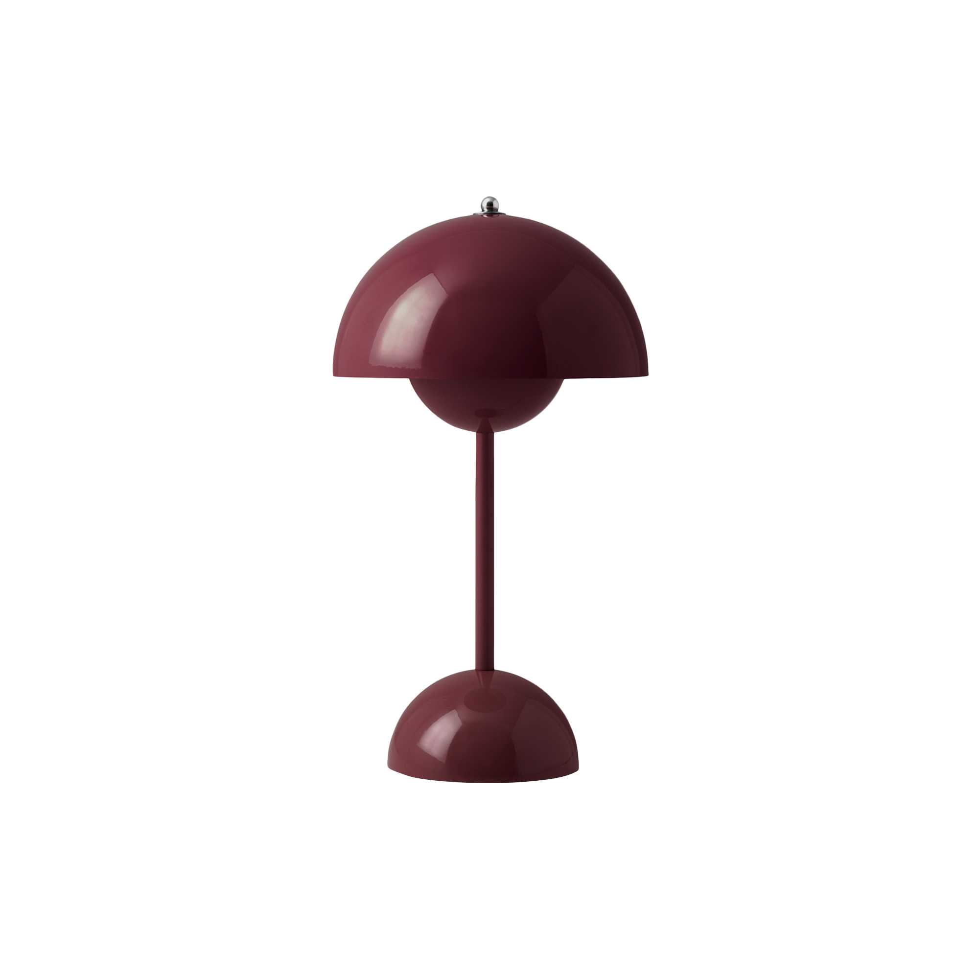 &Tradition - Flowerpot VP9 Portable Table Lamp, dark plum - H: 29,5 x Ø 16 cm.