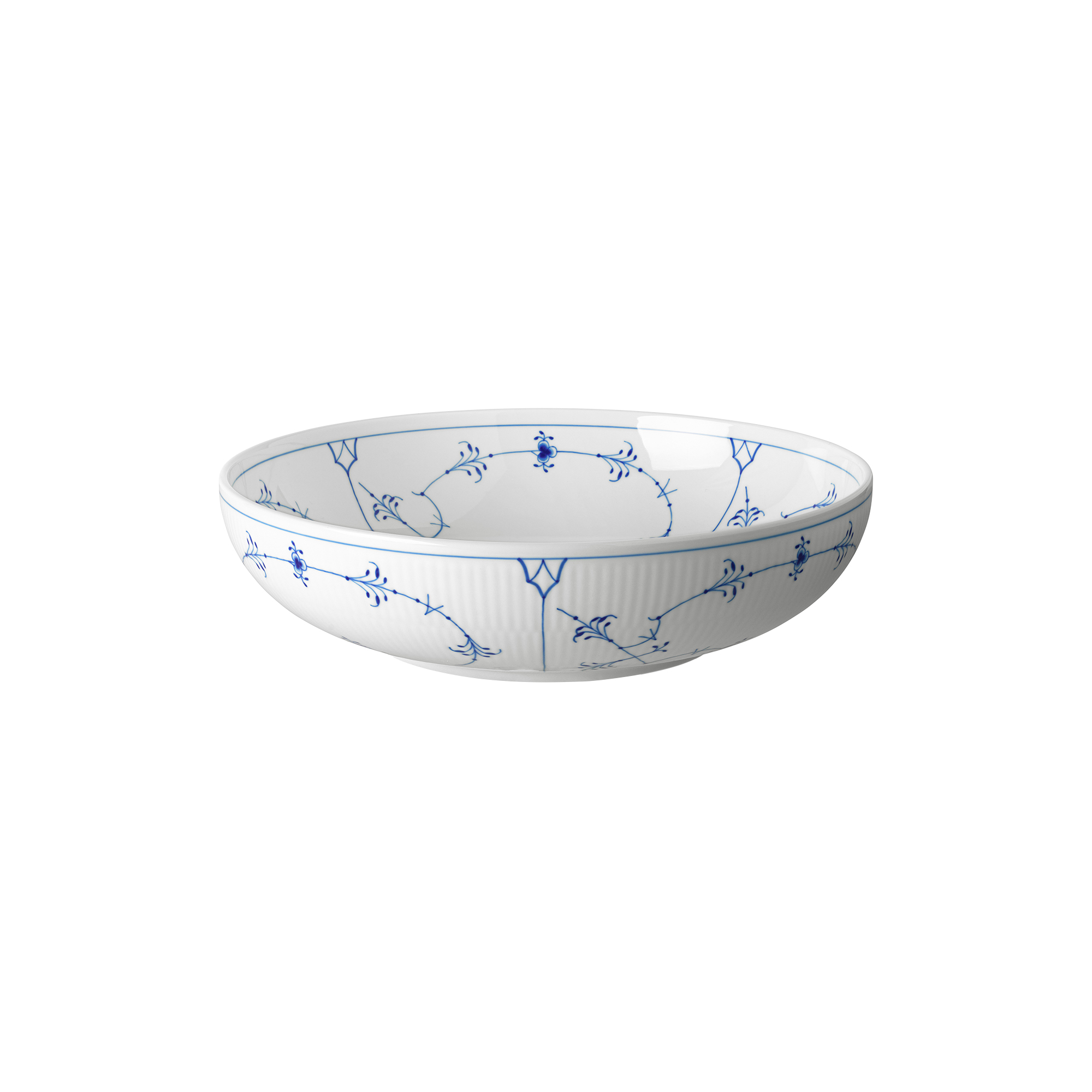 Royal Copenhagen - Musselmalet Riflet skål 240 cl