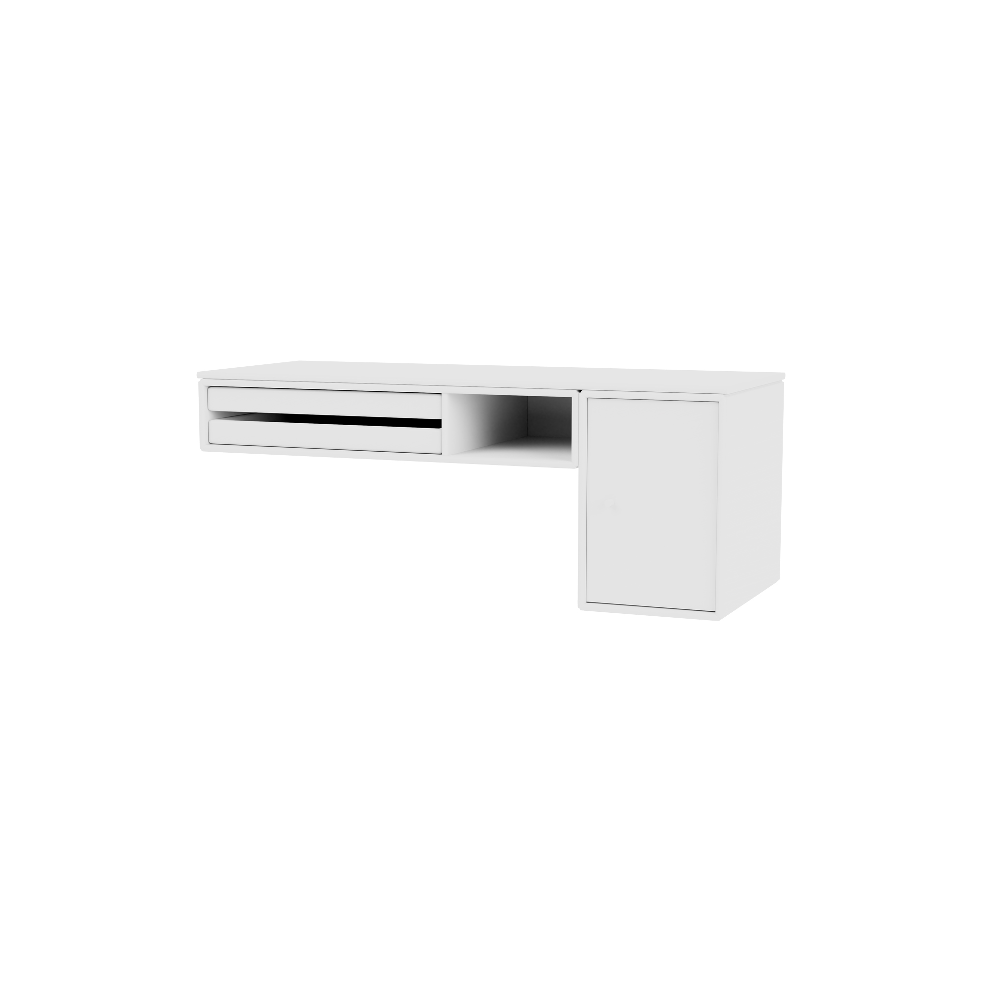 Montana Furniture - BUREAU skrivebord, 101 new white