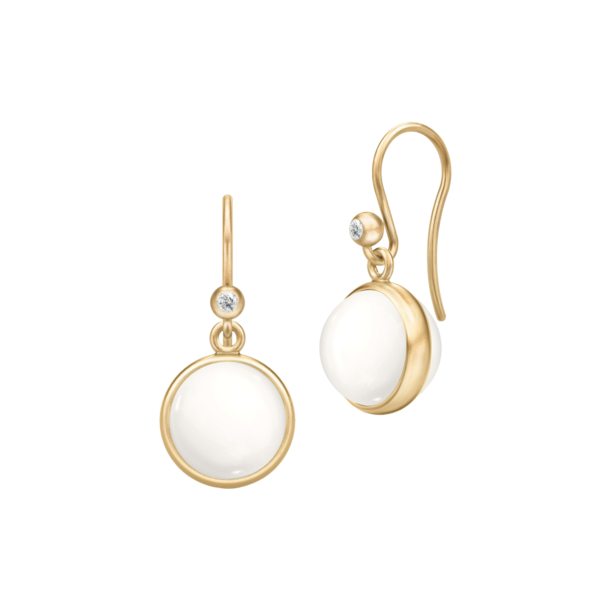 Julie Sandlau - Prime Øreringe, gold/ivory