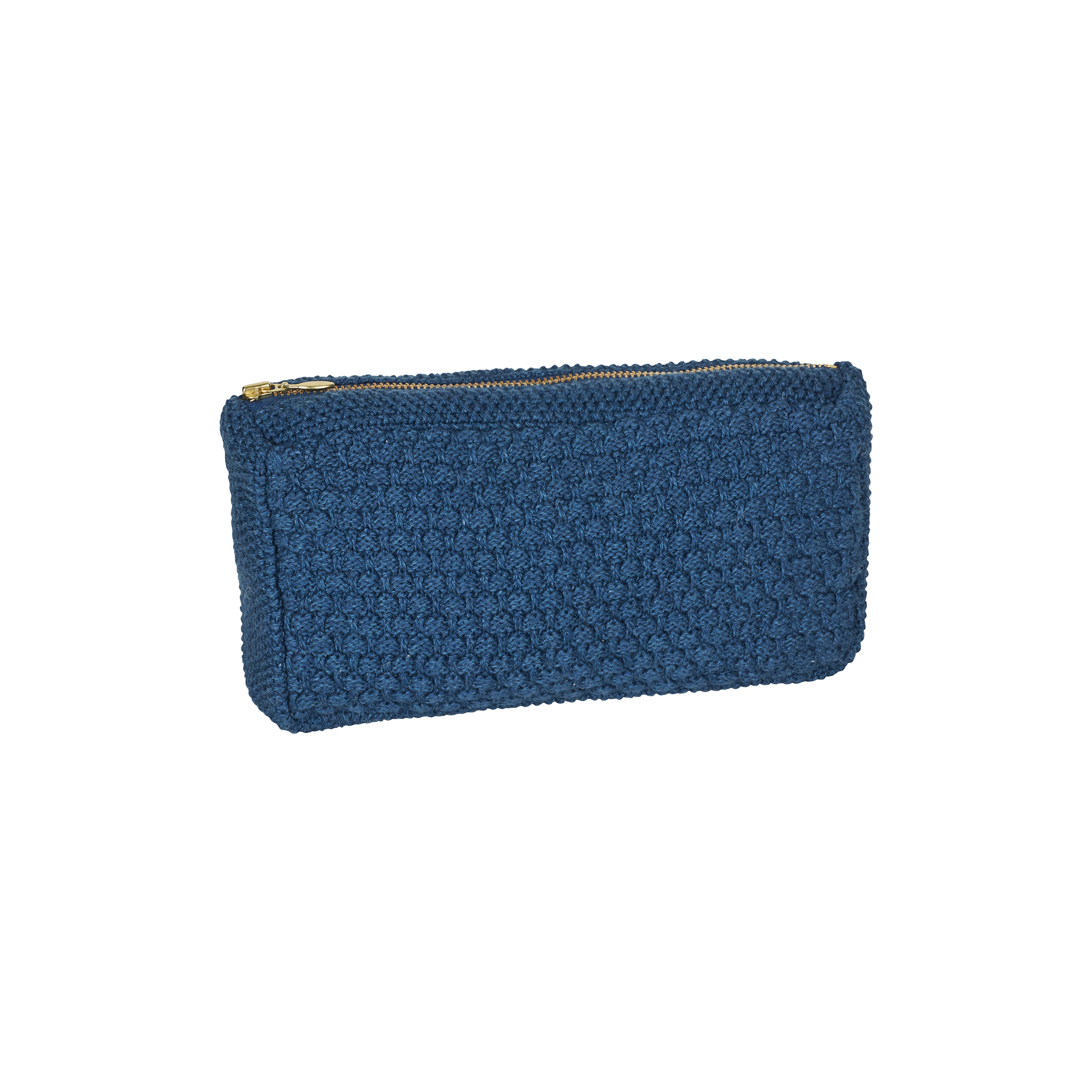 By LOHN - Strikket Clutch Petra, dark blue melange