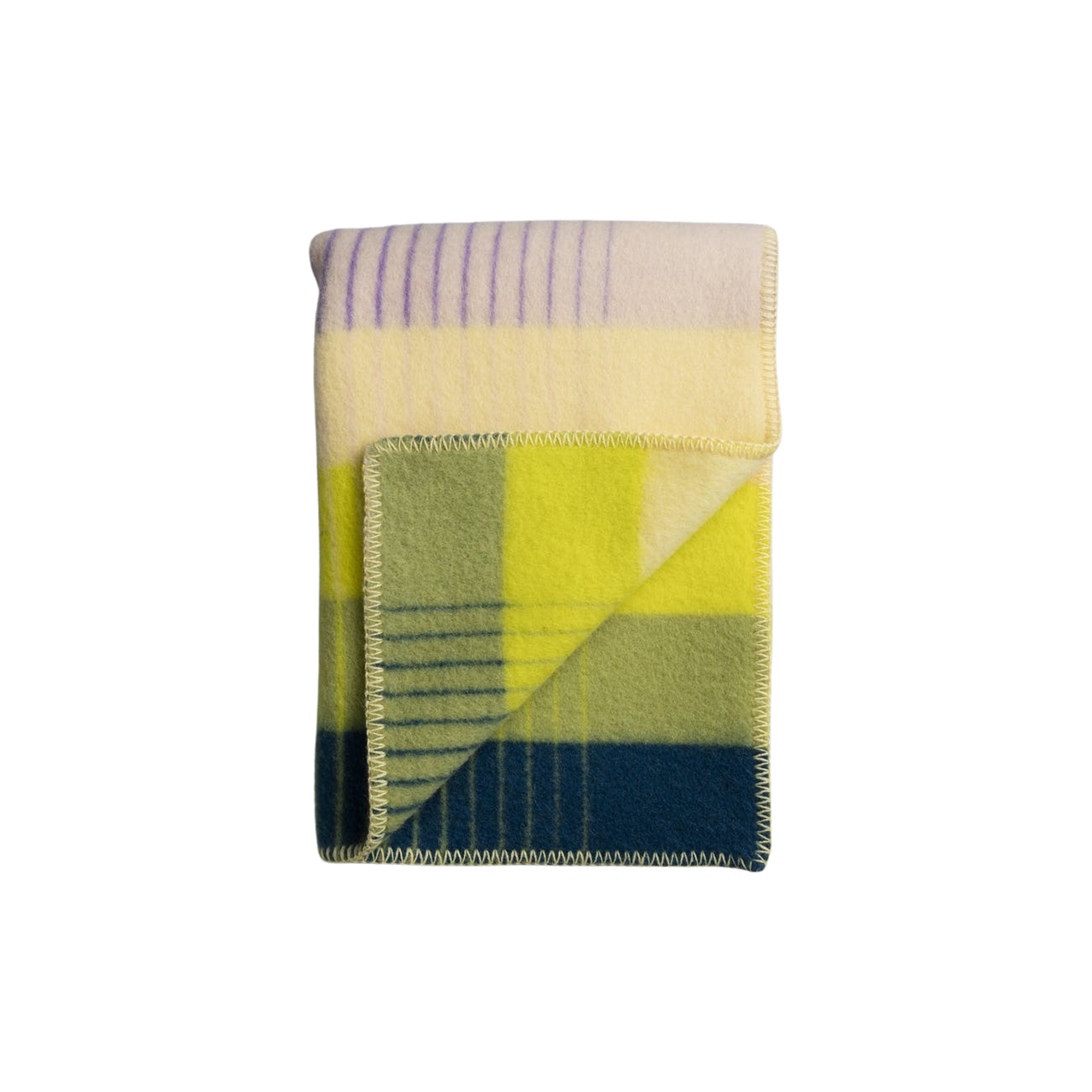 Røros Tweed - ÅSMUND GRADIENT Throw, yellow/blue