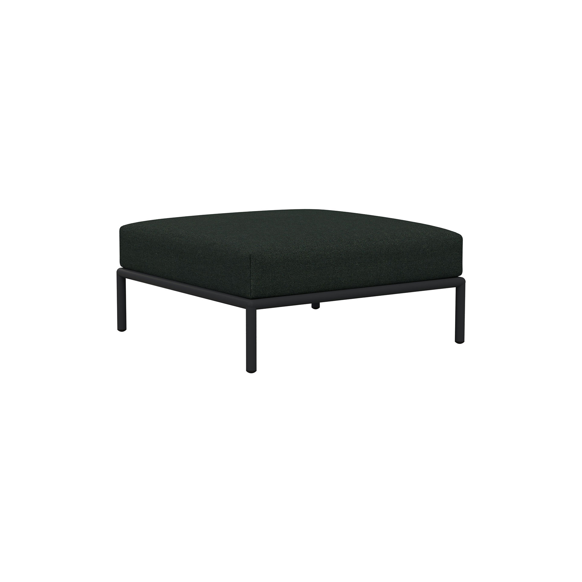 HOUE - LEVEL lounge fodskammel, alpine green/grey - H: 38 x B: 81 x D:81 cm.