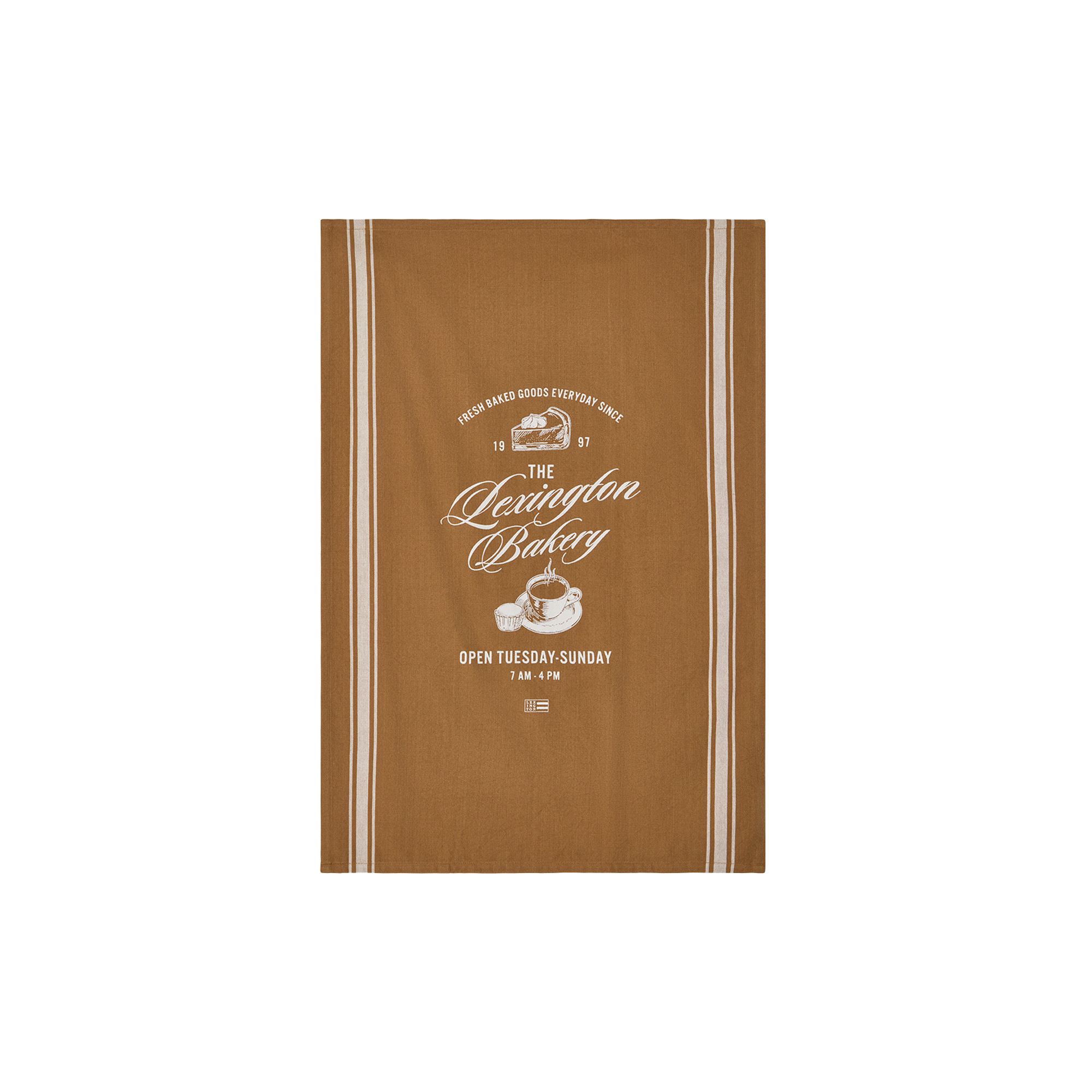 Lexington - Bakery Printed Kitchen Towel | Fudge/White | Viskestykke