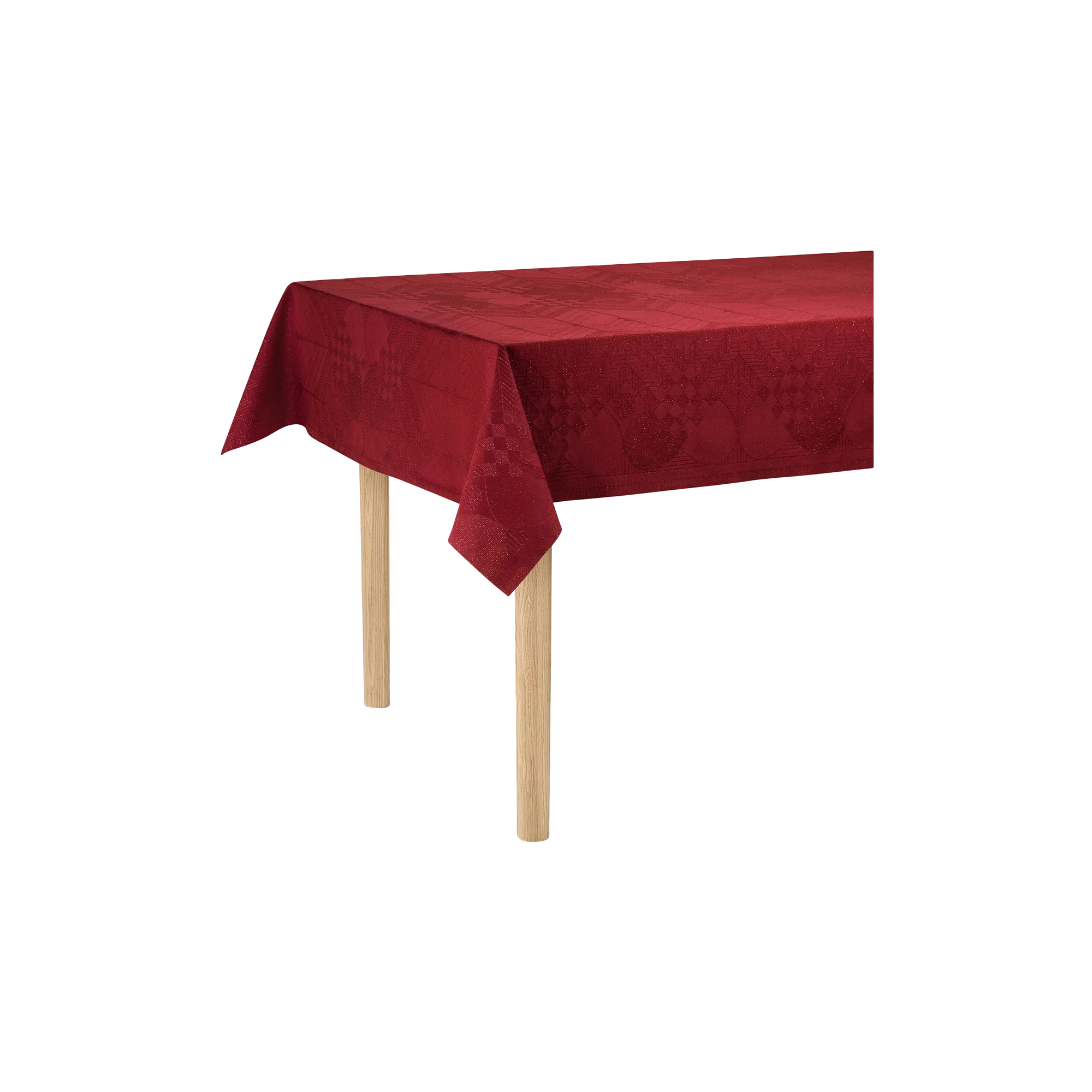 Georg Jensen Damask - CHRISTMAS 50 juledug, gold red - 140x270 cm