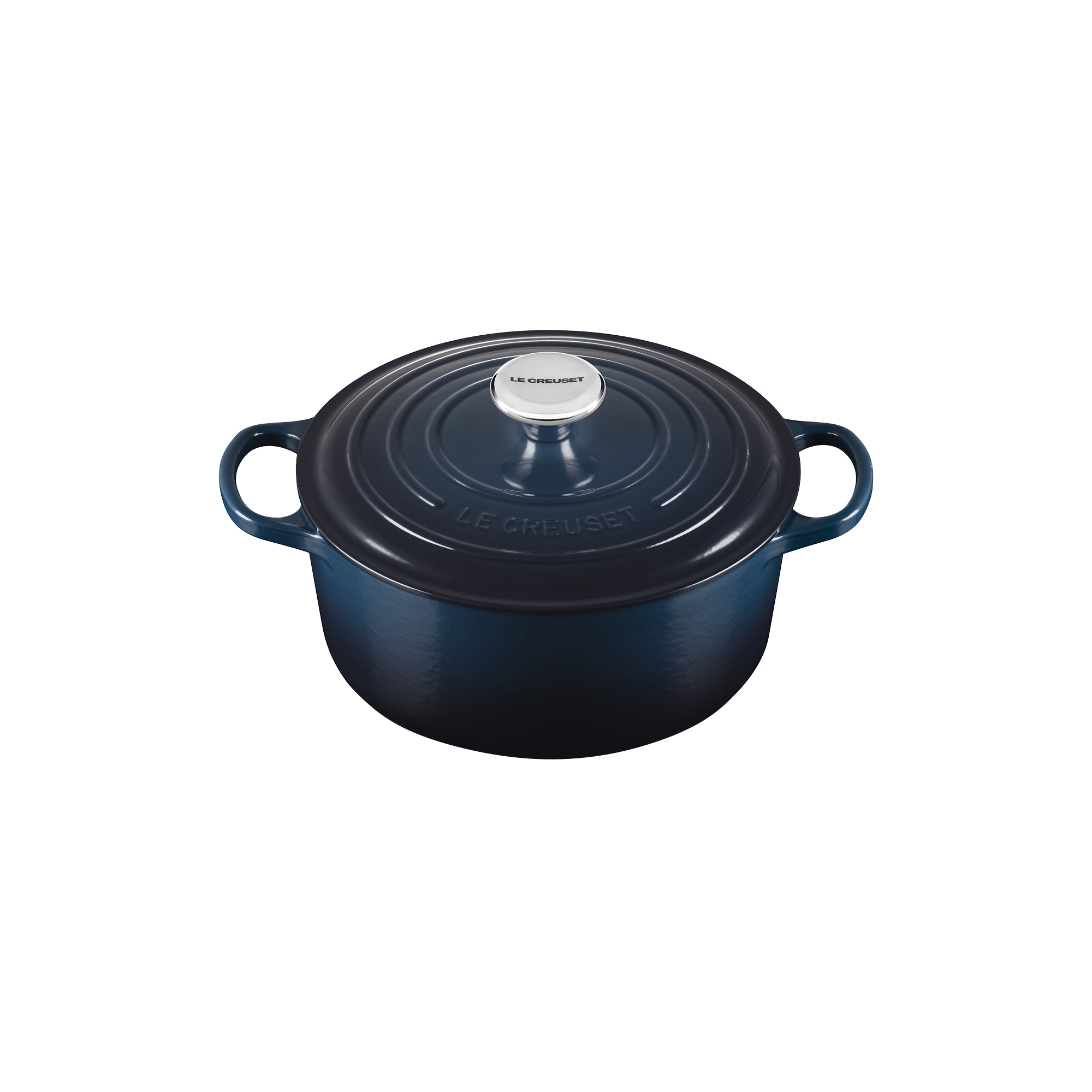 Le Creuset - Signature rund støbejernsgryde Ø 24 cm, nuit - Ø24 cm