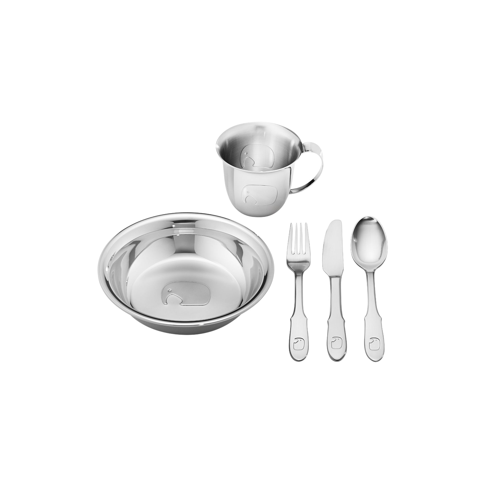 Georg Jensen - Elephant børnesæt