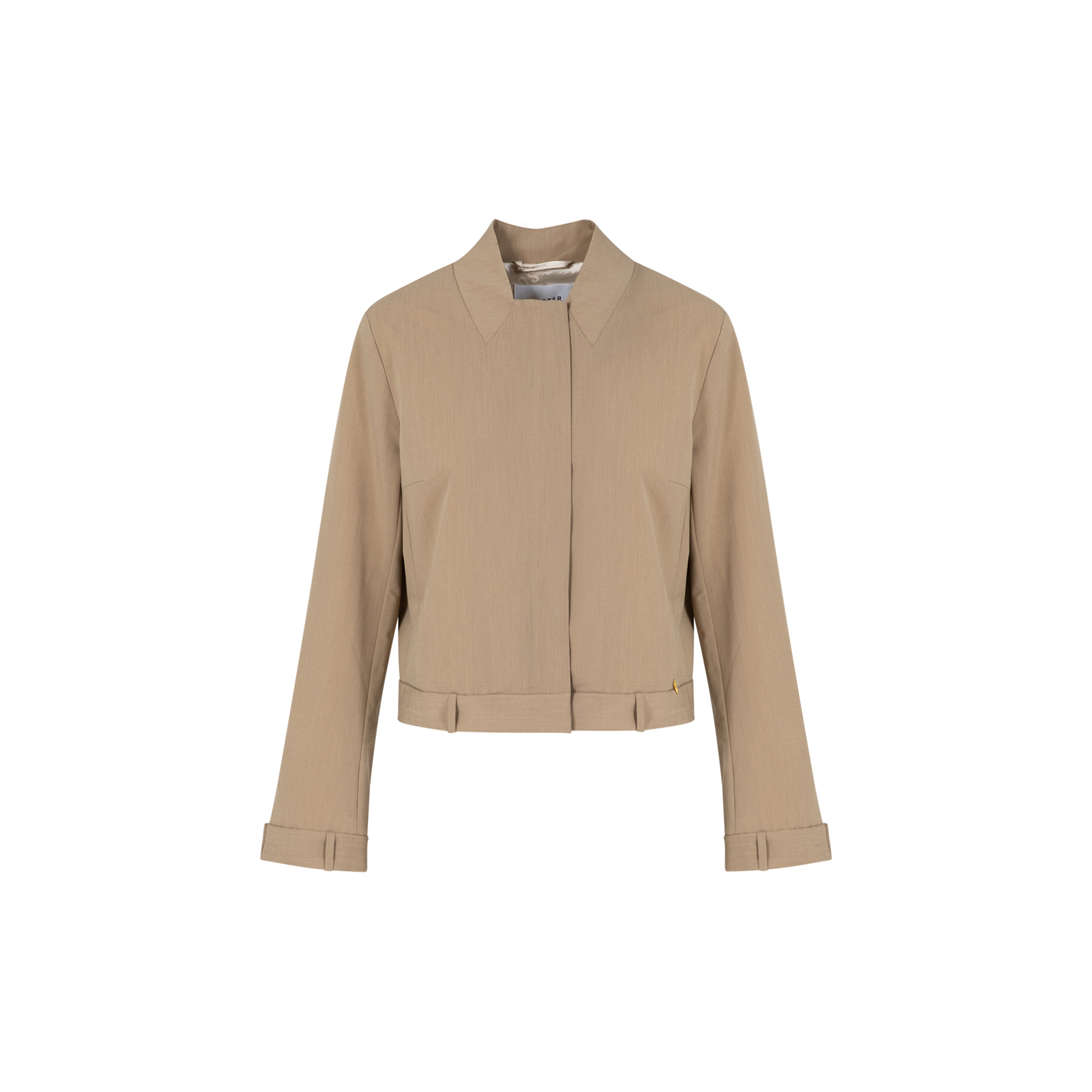 Coster Copenhagen - Short jacket with belt loops, moon rock - Str. 42