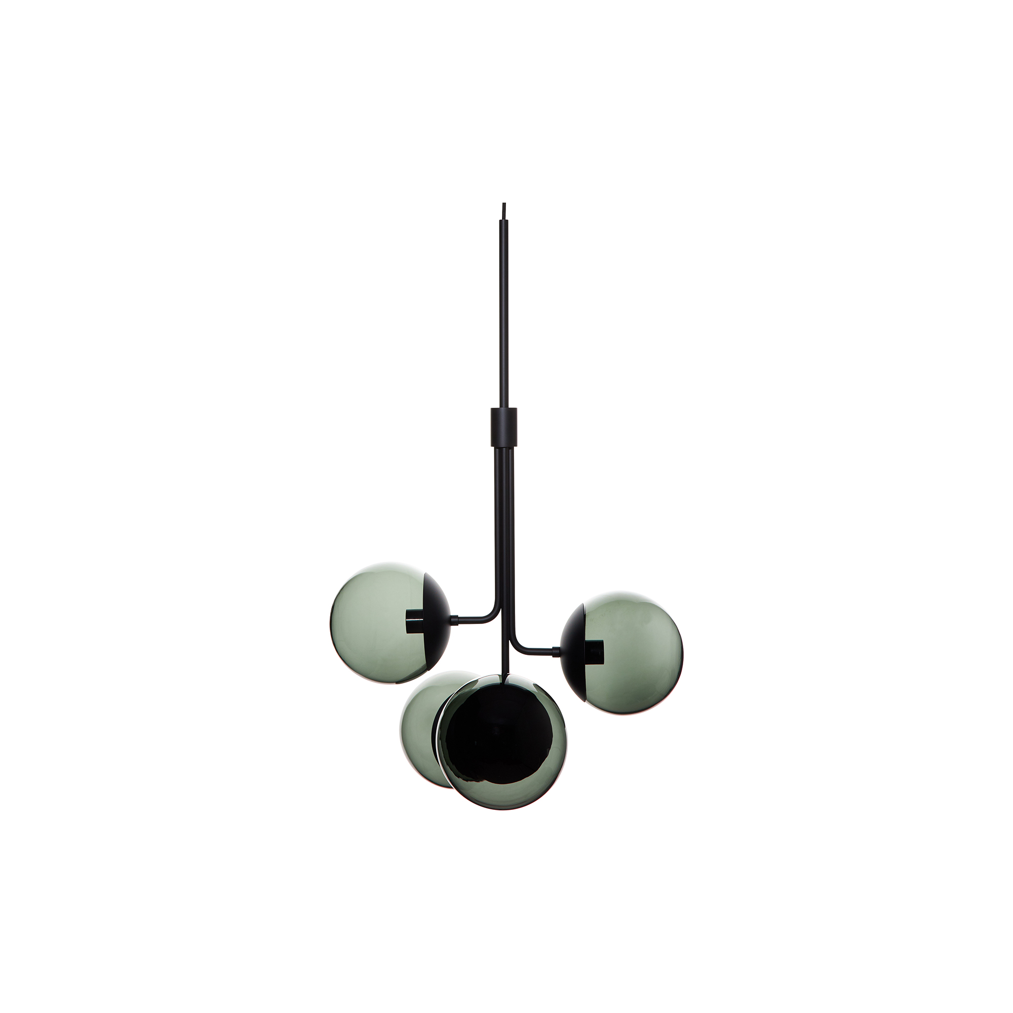 Rubn - Lord Bouquet Chandelier, black/smoke