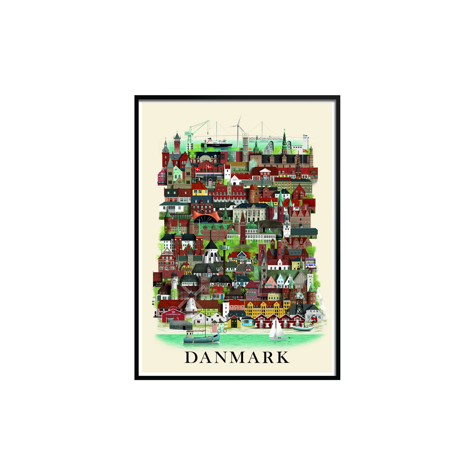 Martin Schwartz - Danmark plakat - A3