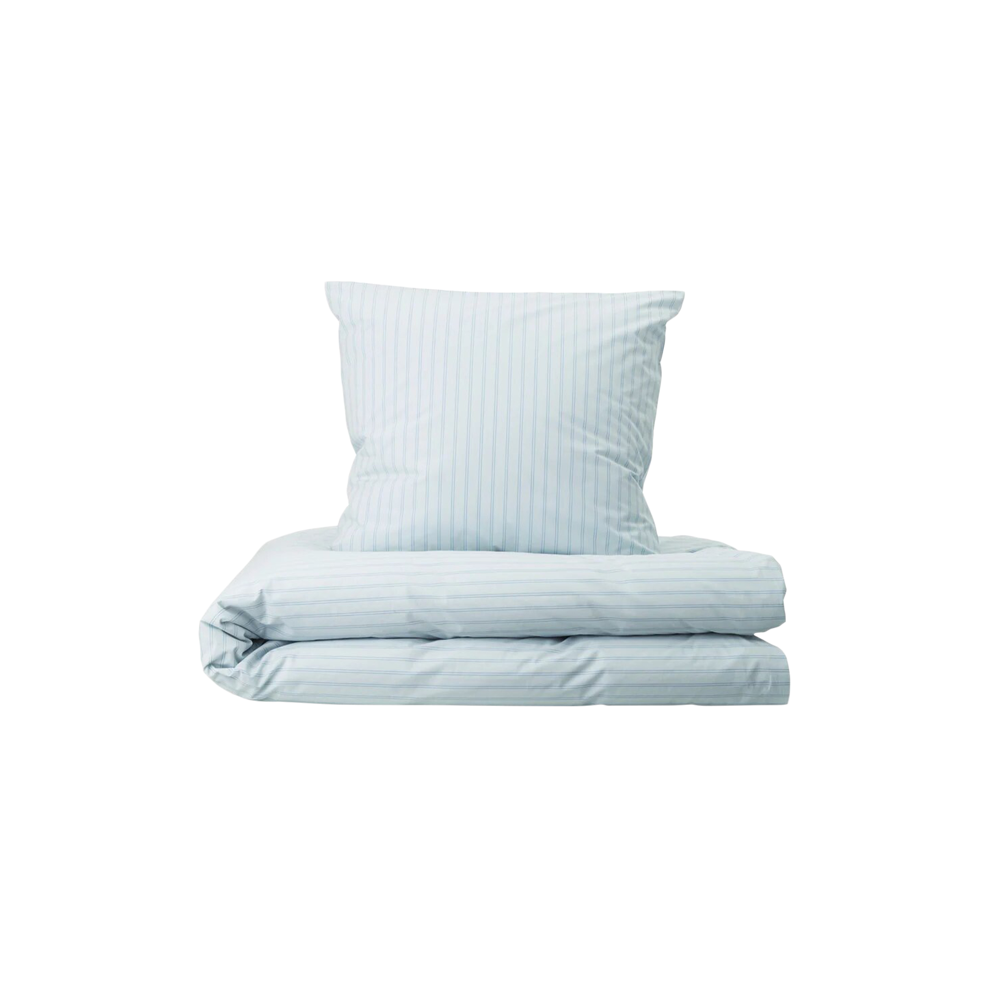 Georg Jensen Damask - SUPIMA PINSTRIPE sengetøj, minimal blue - 240x220 cm
