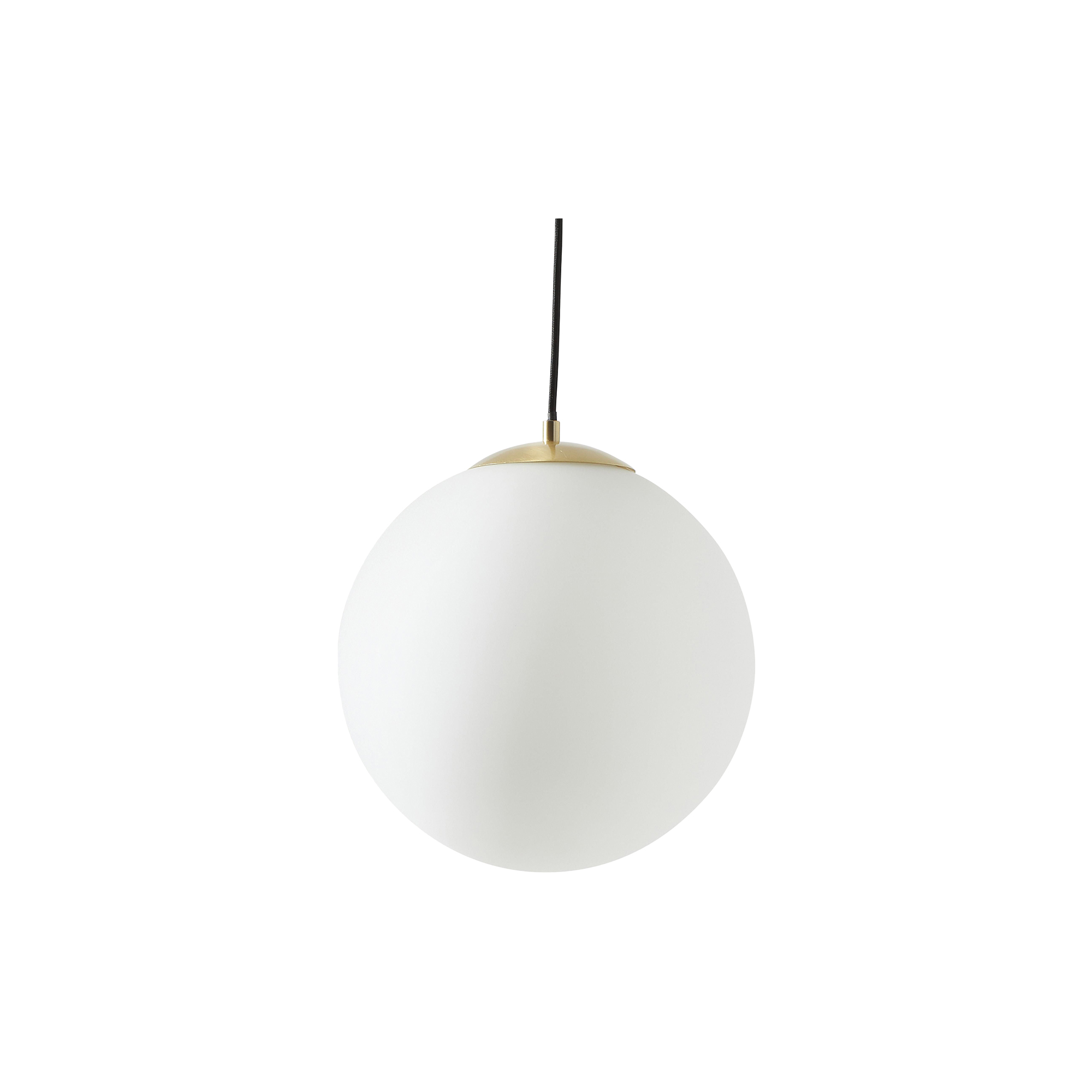 Westwing Collection - Beth Opal Glass Ball Pendant, white