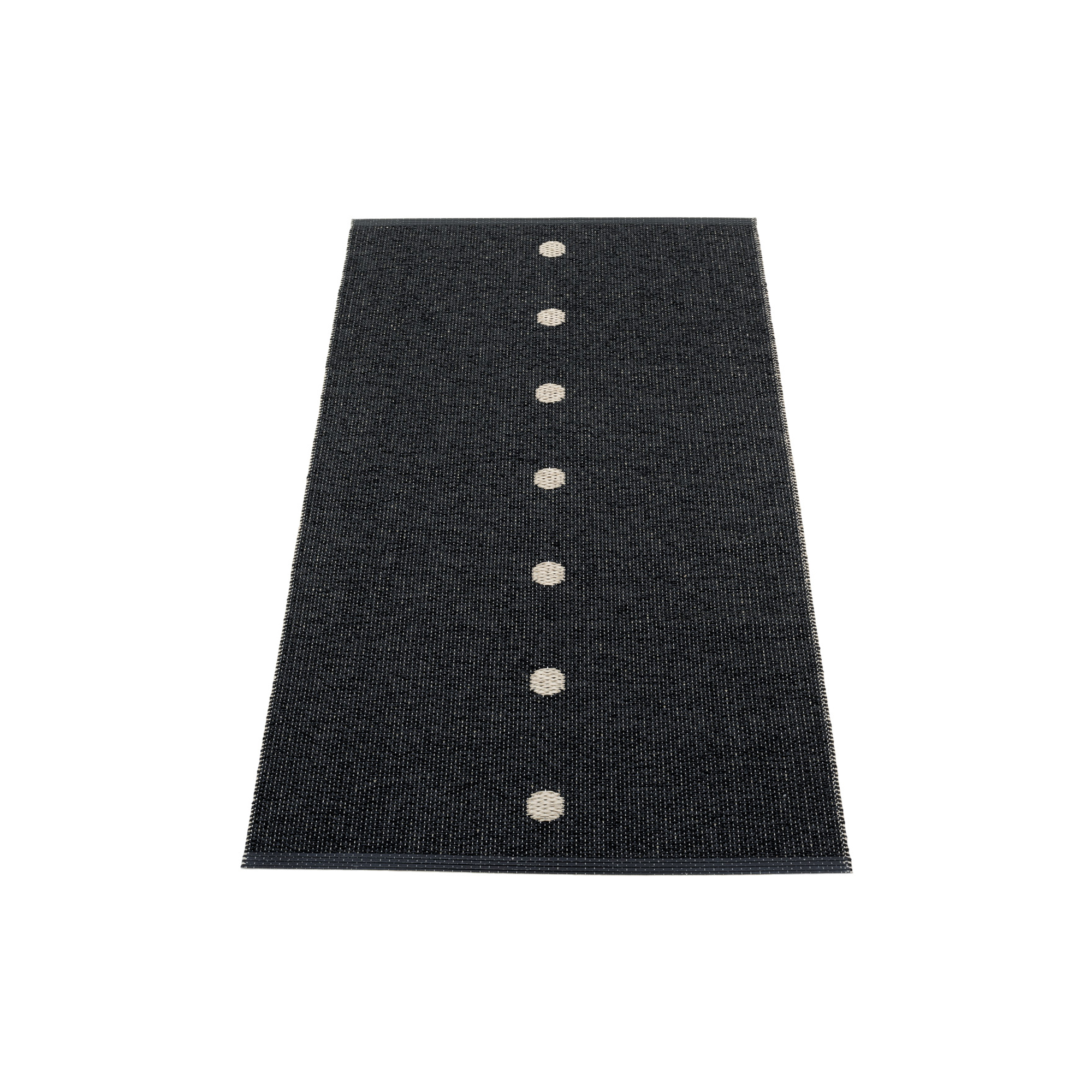 Pappelina - Peg gulvløber, black/linen - 70x140 cm