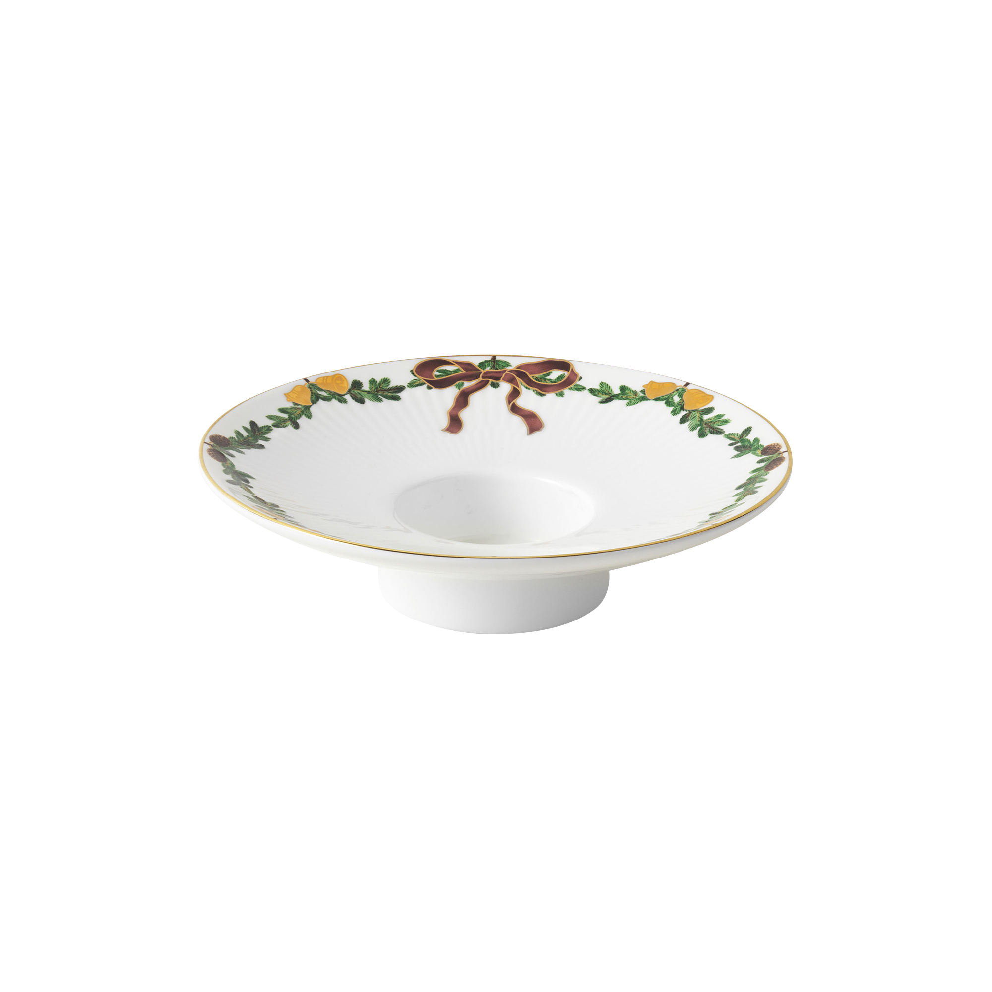 Royal Copenhagen - Stjerne Riflet Jul lysestage