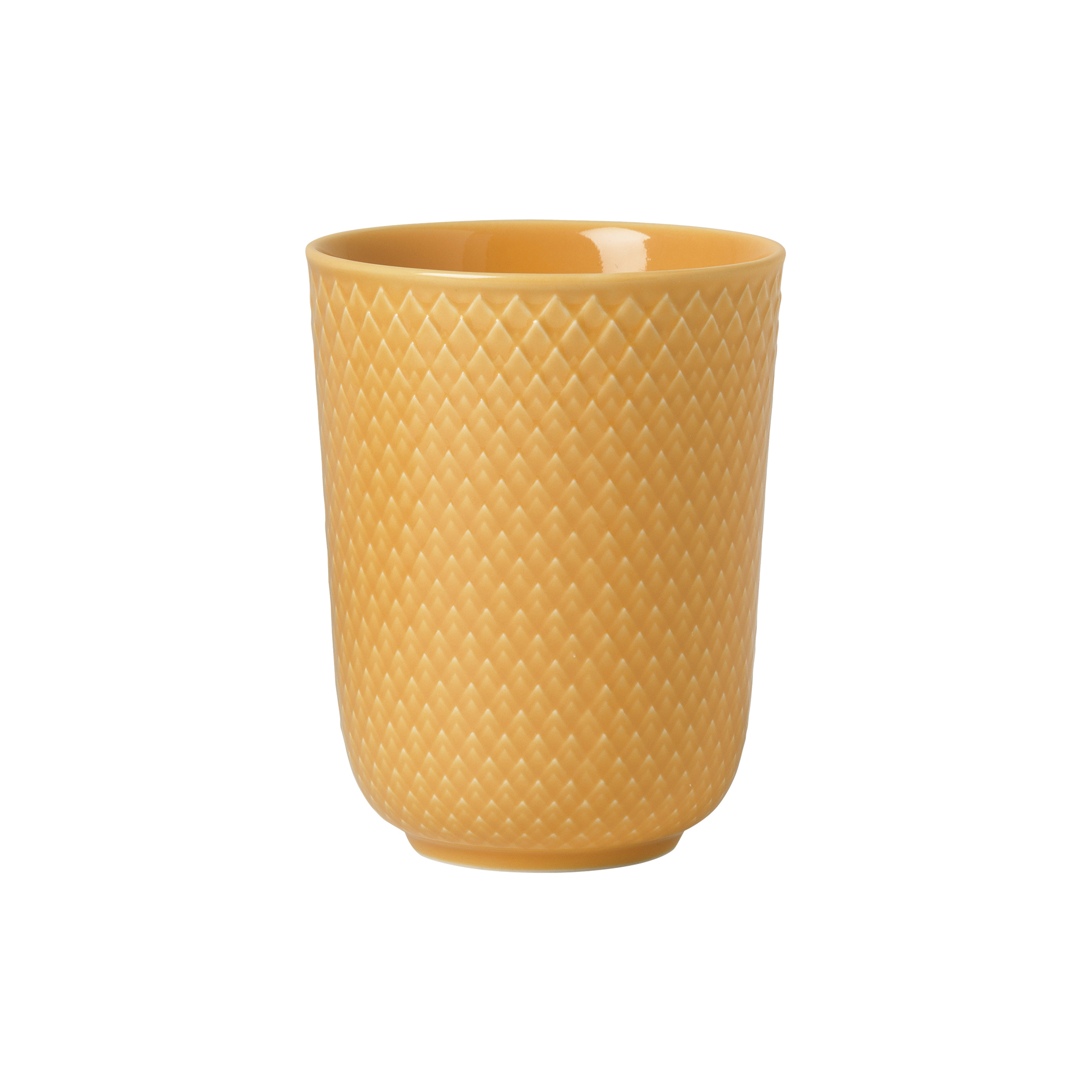 Lyngby Porcelæn - Rhombe Color krus, gul
