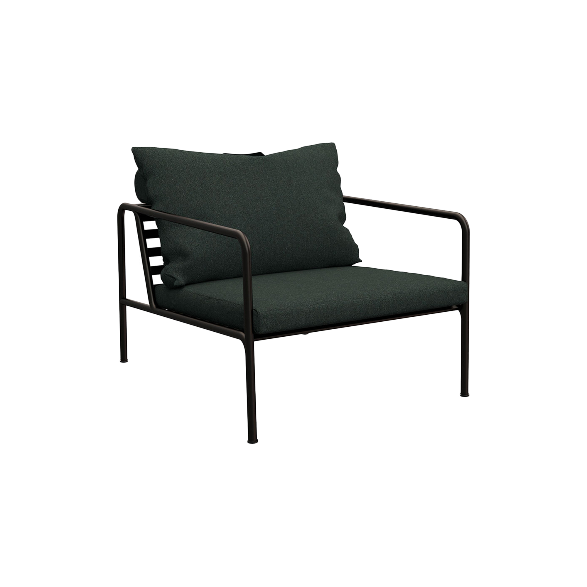 HOUE - AVON loungestol, alpine green/black - H: 58 x B: 81 x D: 99 cm.