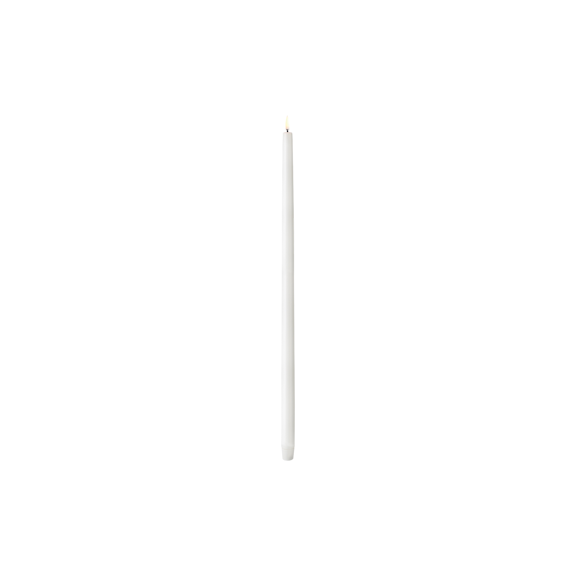 Uyuni Lighting - LED tall taper candle, nordic white - L55 cm