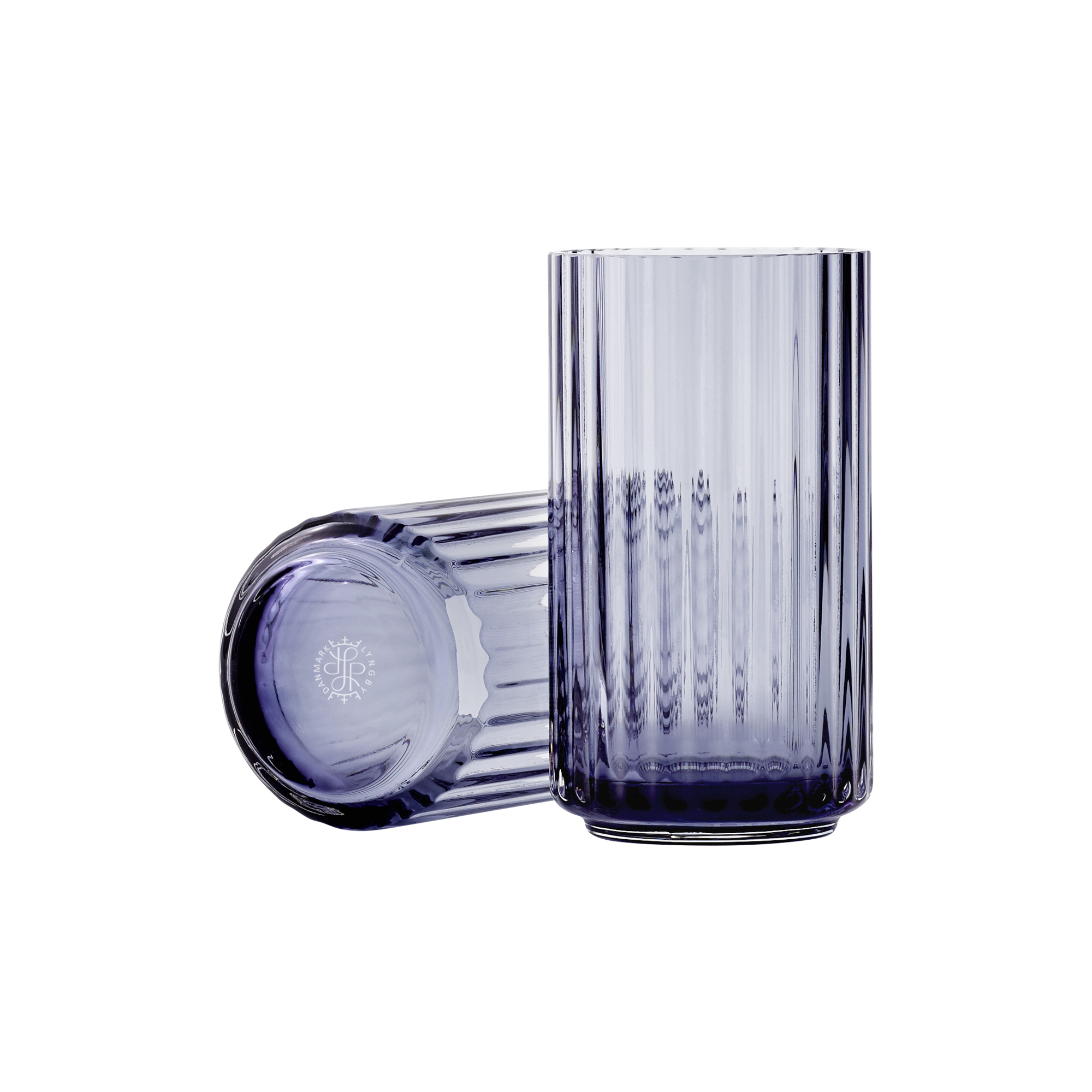 Lyngby Porcelæn - Lyngby Vase, midnight blue - H12.5 cm