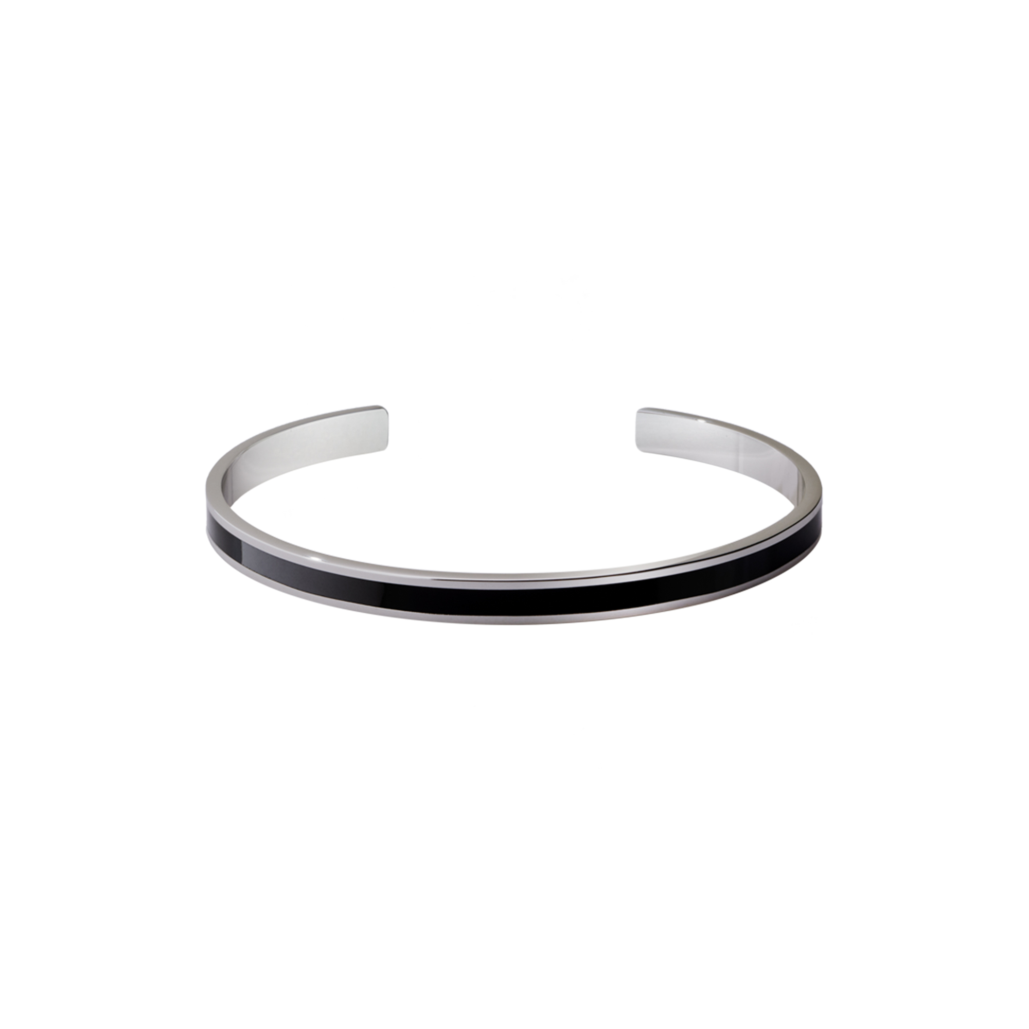 bangle up - BANGLE Bracelet, rhodium & black - One-size