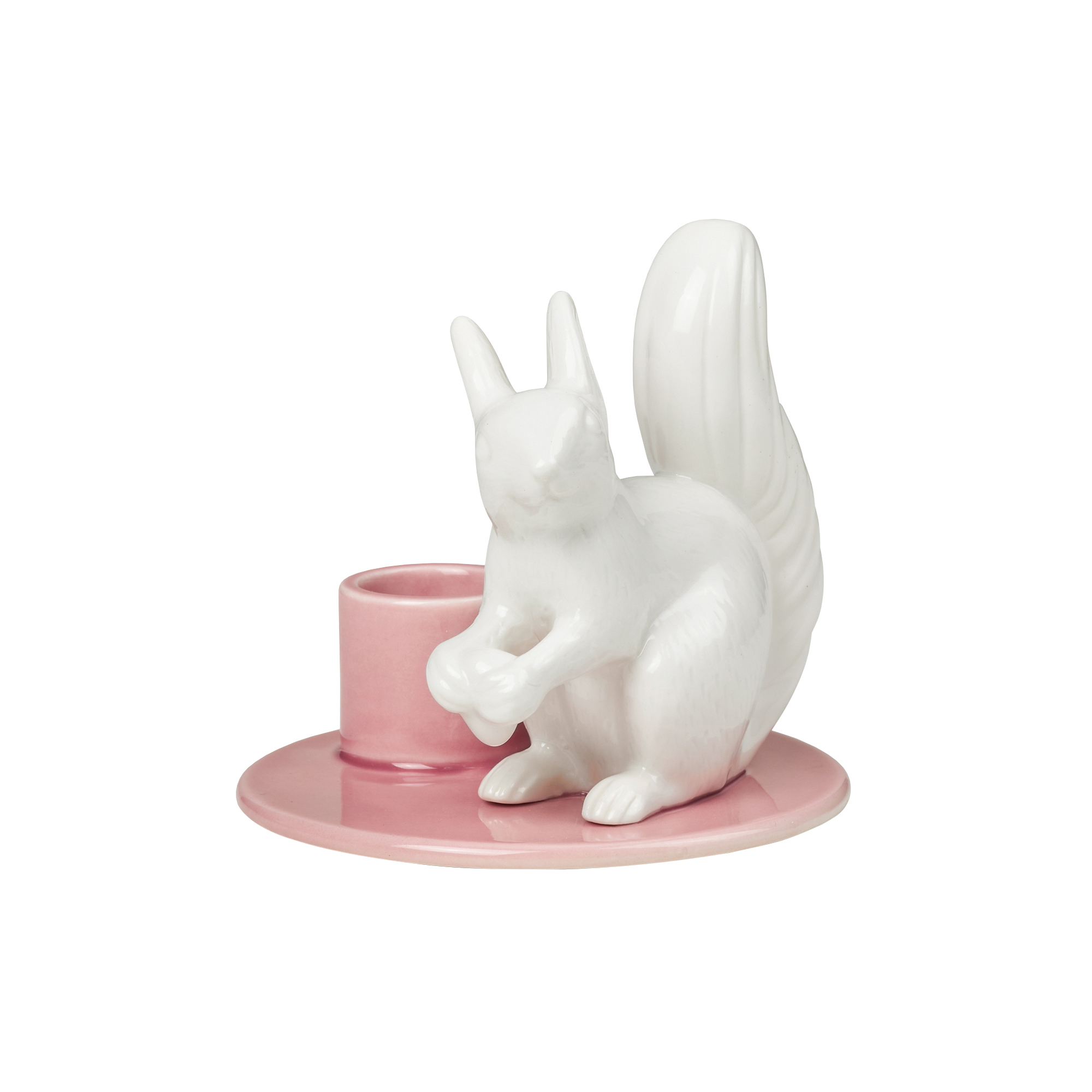 Dottir Nordic Design - Sweet Stories Large Squirrel lysestage, blush
