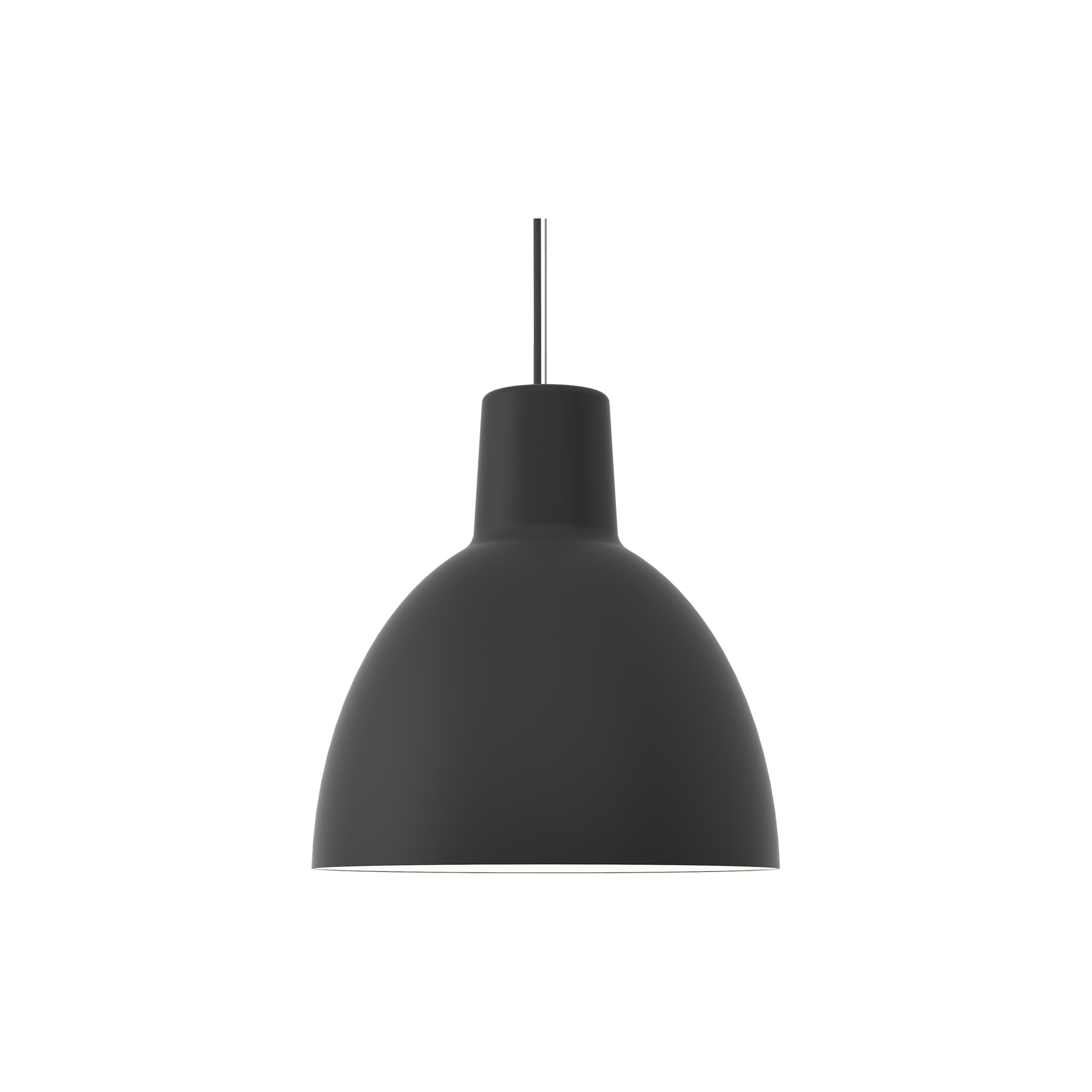 Louis Poulsen - Toldbod 400 pendel, sort - H: 40,6 x Ø 40 cm.