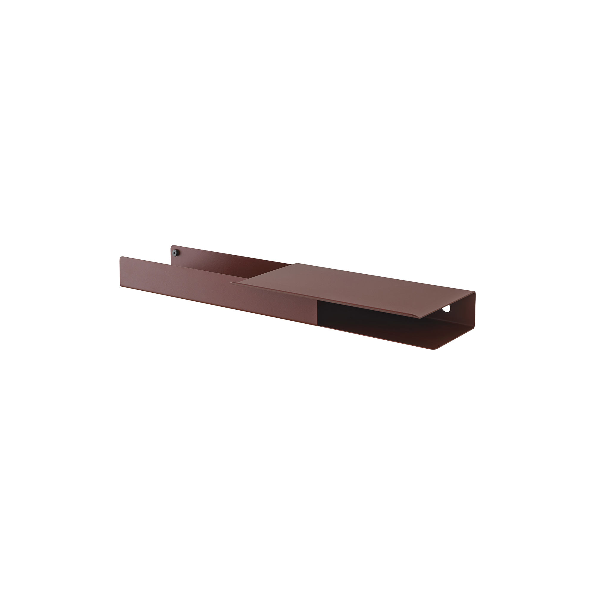 Muuto - Folded Shelves Platform, deep red - 62x5.4 cm