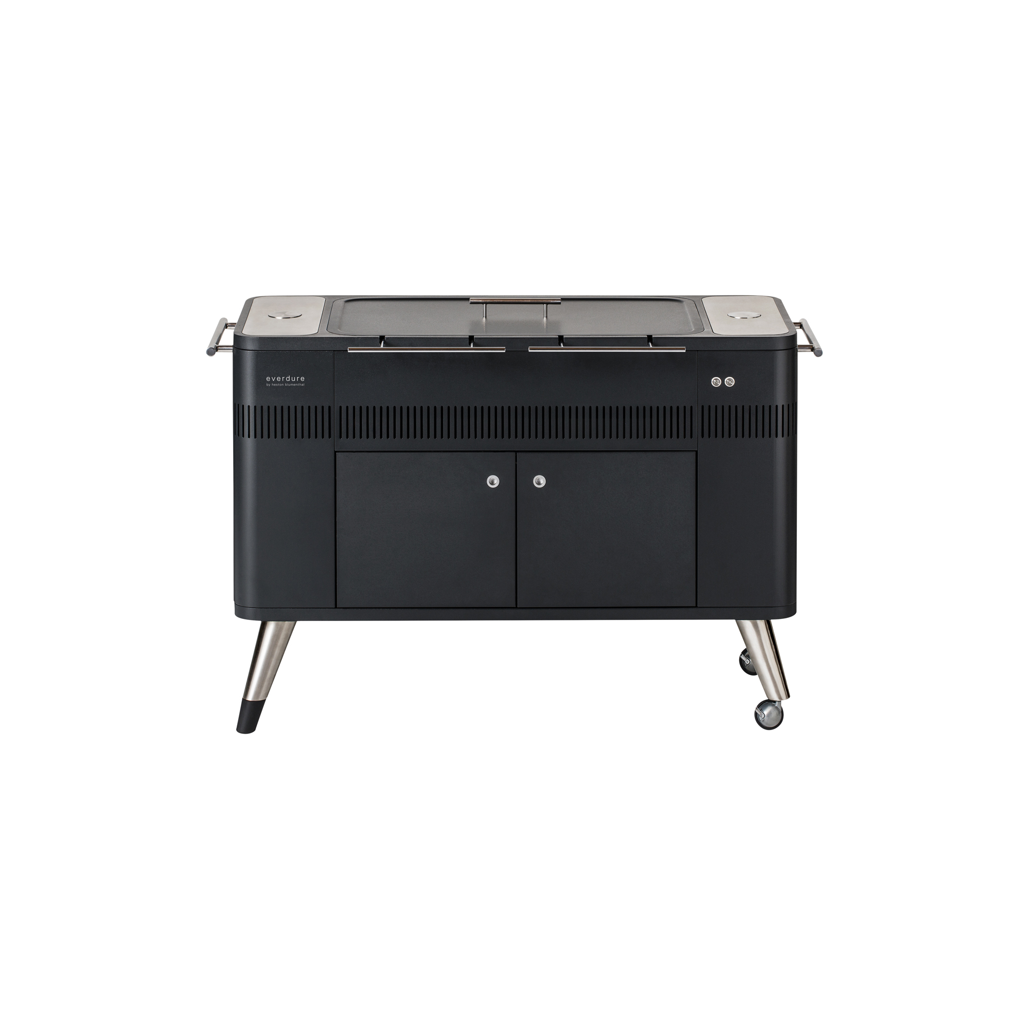 EVERDURE by Heston Blumenthal - HUB kulgrill, black - H: 90 x B: 136,5 x D: 48,7 cm.