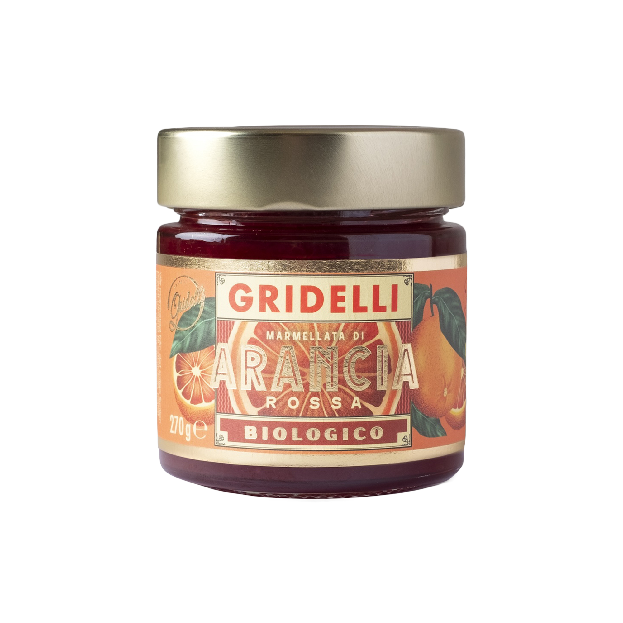 Gridelli - Økologisk marmelade - Blodappelsin