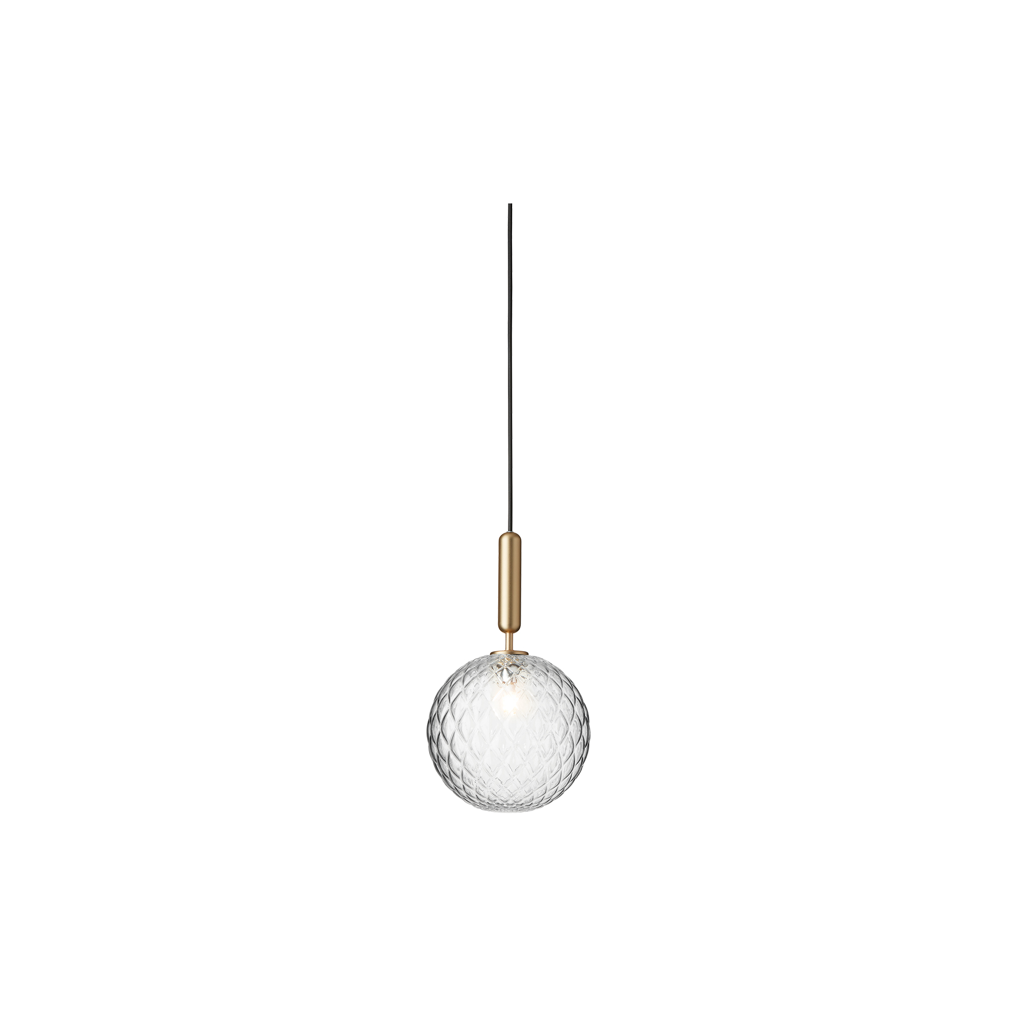 Nuura - Miira 1 Large Pendant, brass/optic clear