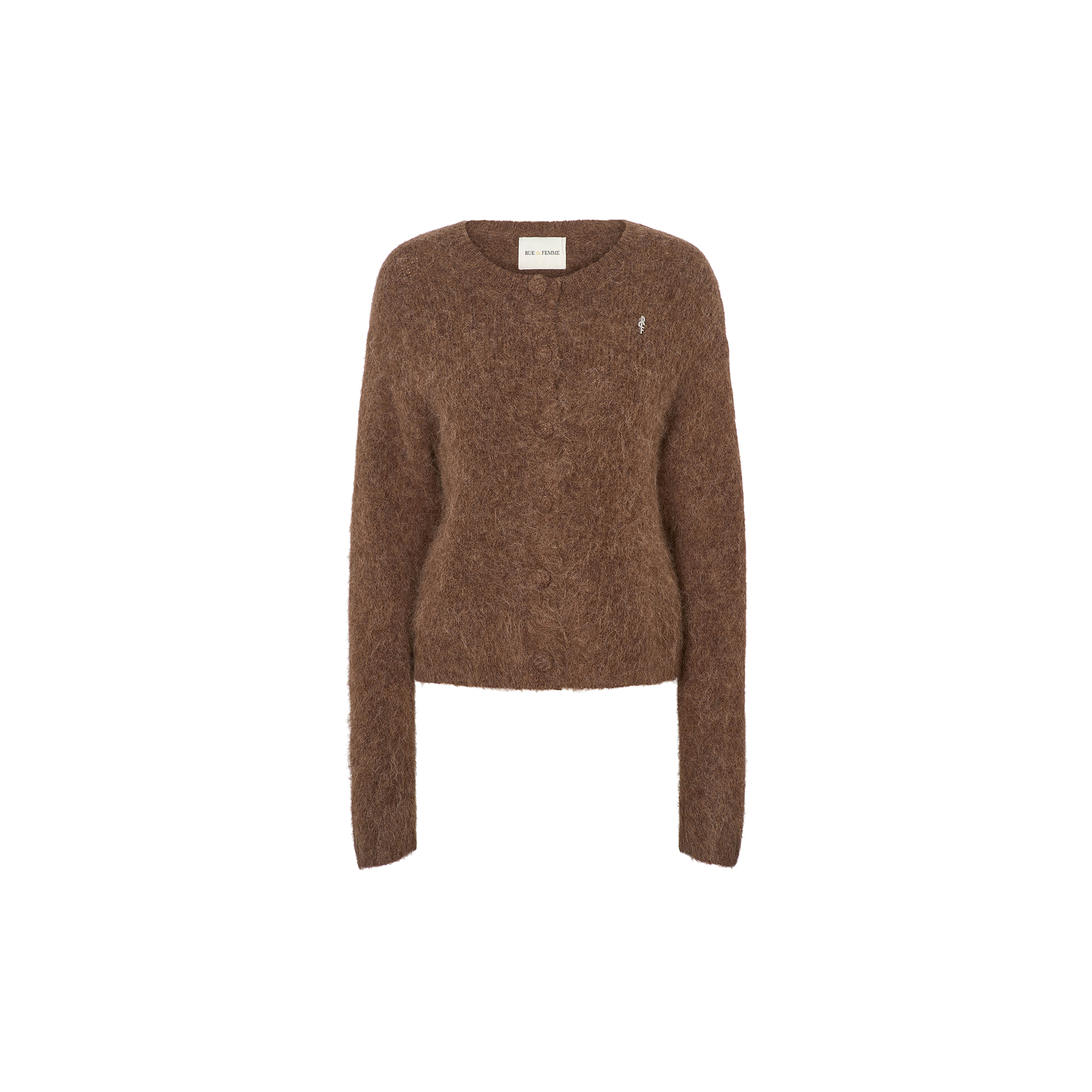 RUE de FEMME - 6873RDFPetra knit cardigan, chocolat - Str. S