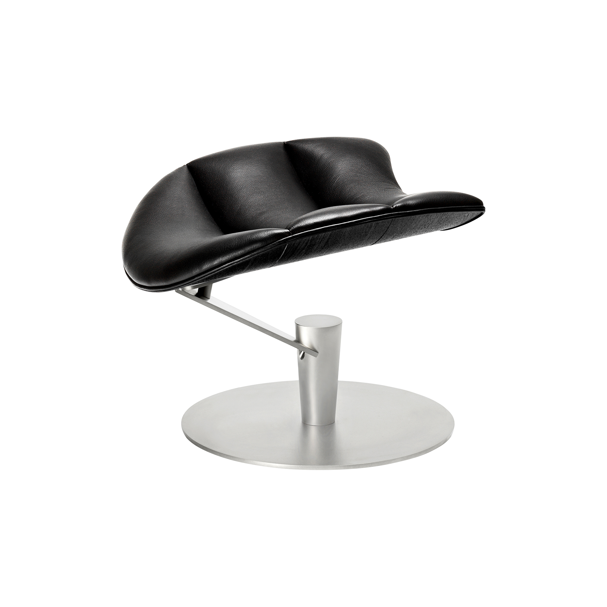 Bruunmunch Furniture - Lobster Footstool, sort eg/krom