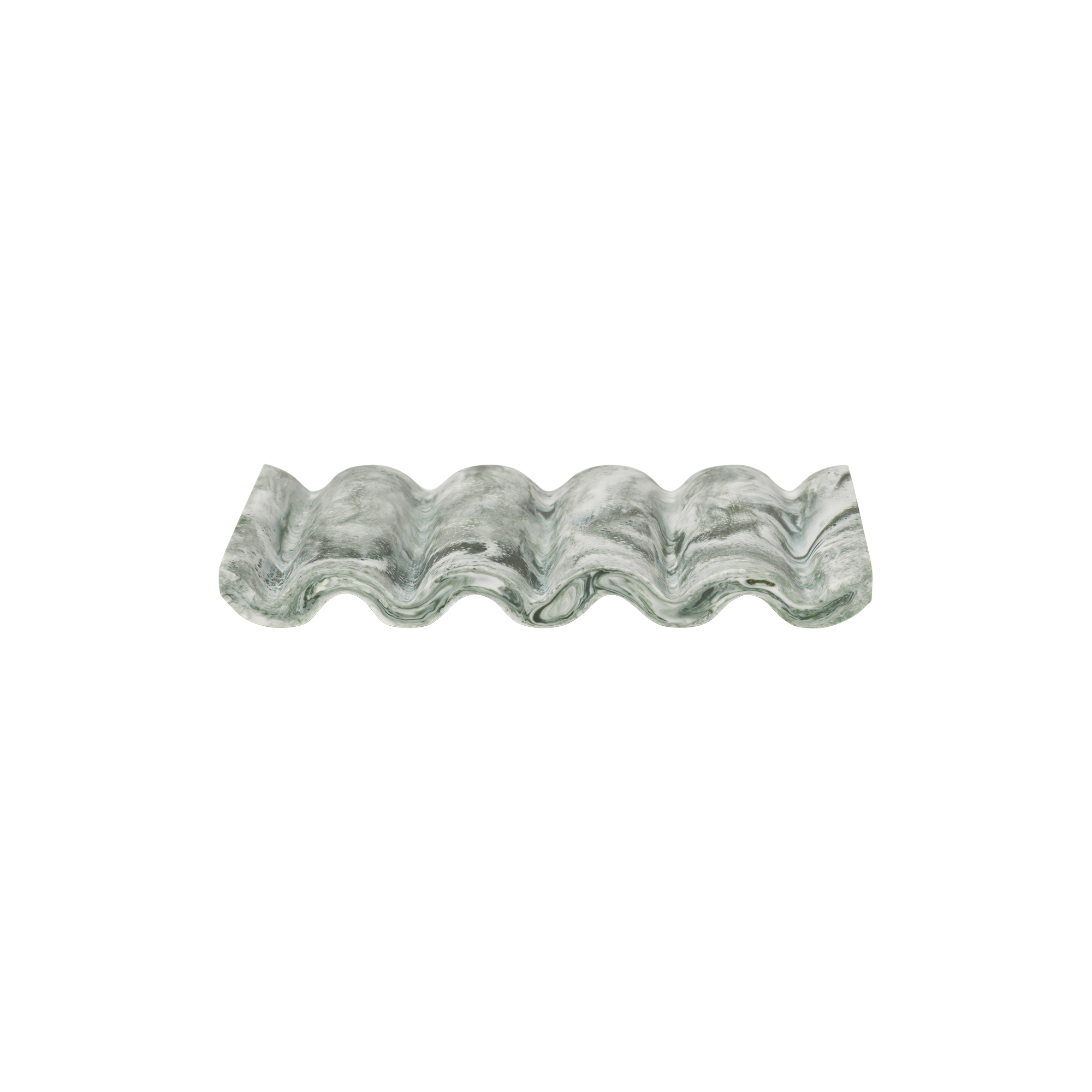 Ferm Living - Mist Soap Dish, emerald off-white