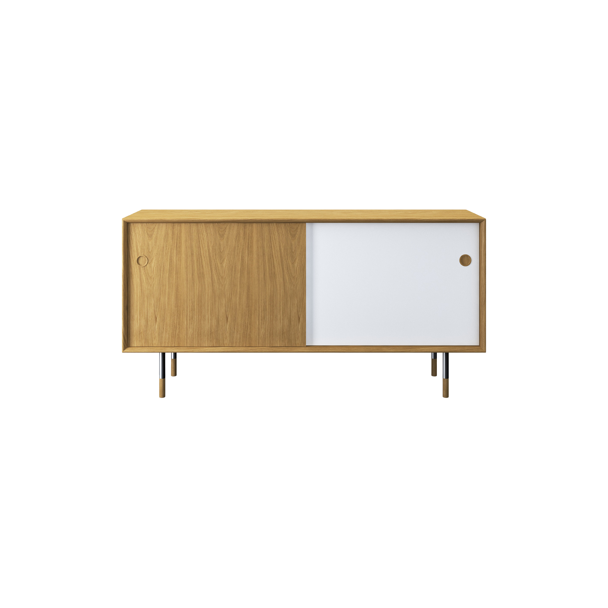 Sibast Furniture - Sibast No 11 Sideboard, yellow/white - H: 76 x L: 152 x D: 42 cm.