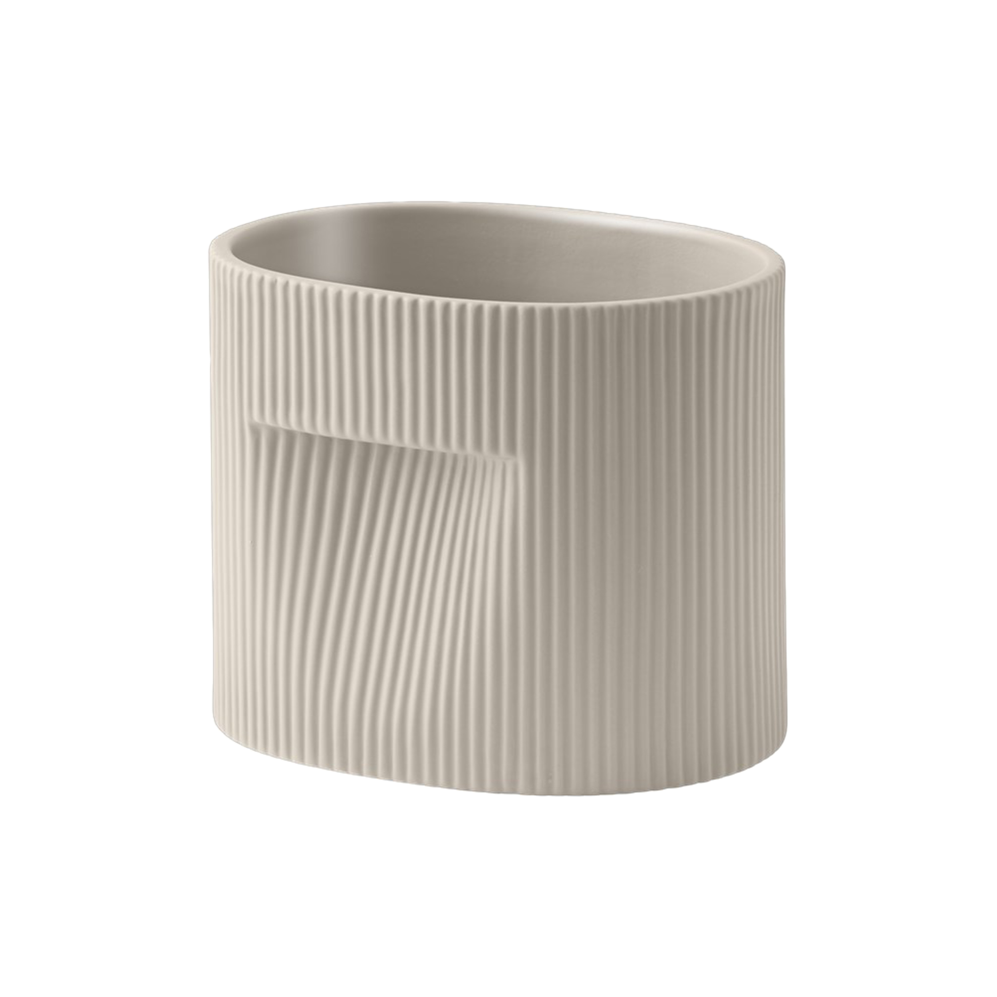 Muuto - Ridge Planter, beige - H15 cm